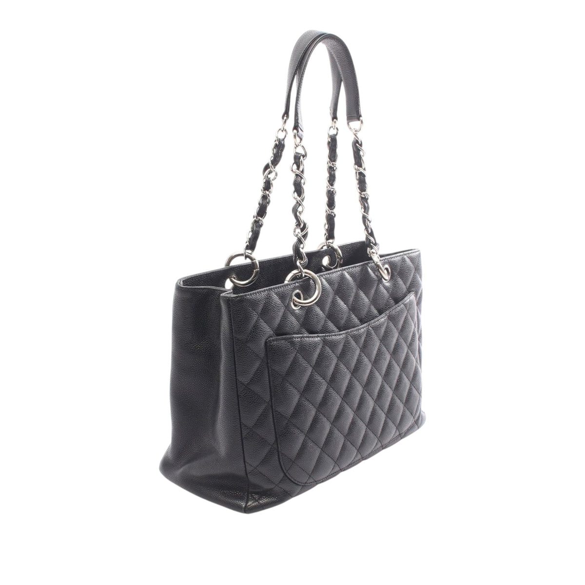 Chanel Caviar Grand Shopping Tote — Black