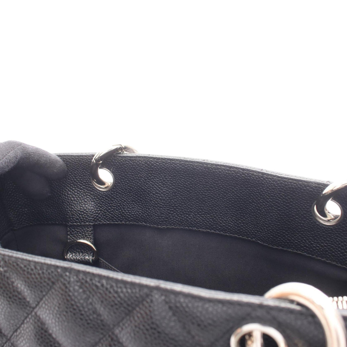 Chanel Caviar Grand Shopping Tote — Black