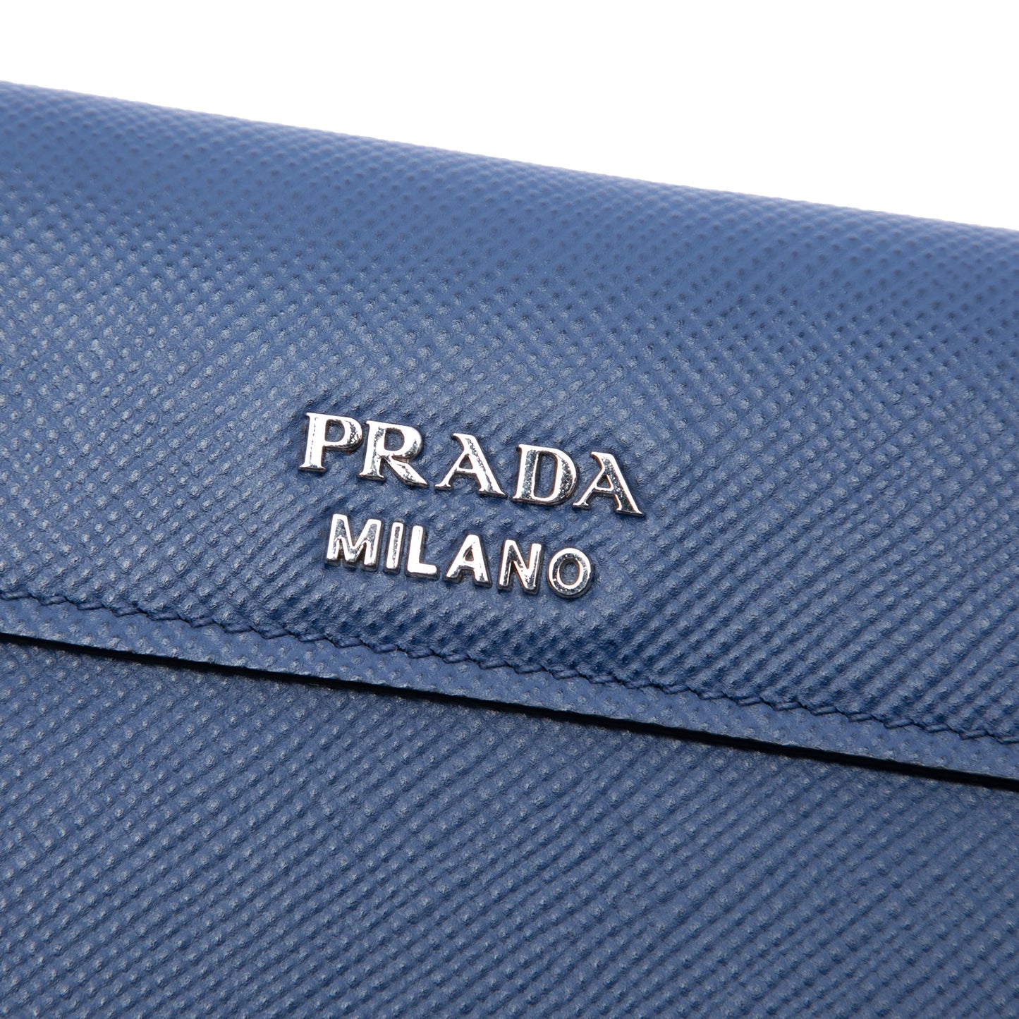 Prada Saffiano Cuir Twist Lock Chain Flap