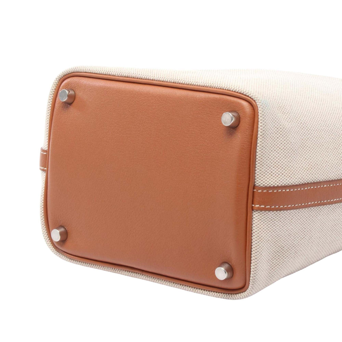 Hermès Toile and Barenia Picotin 18 — Beige