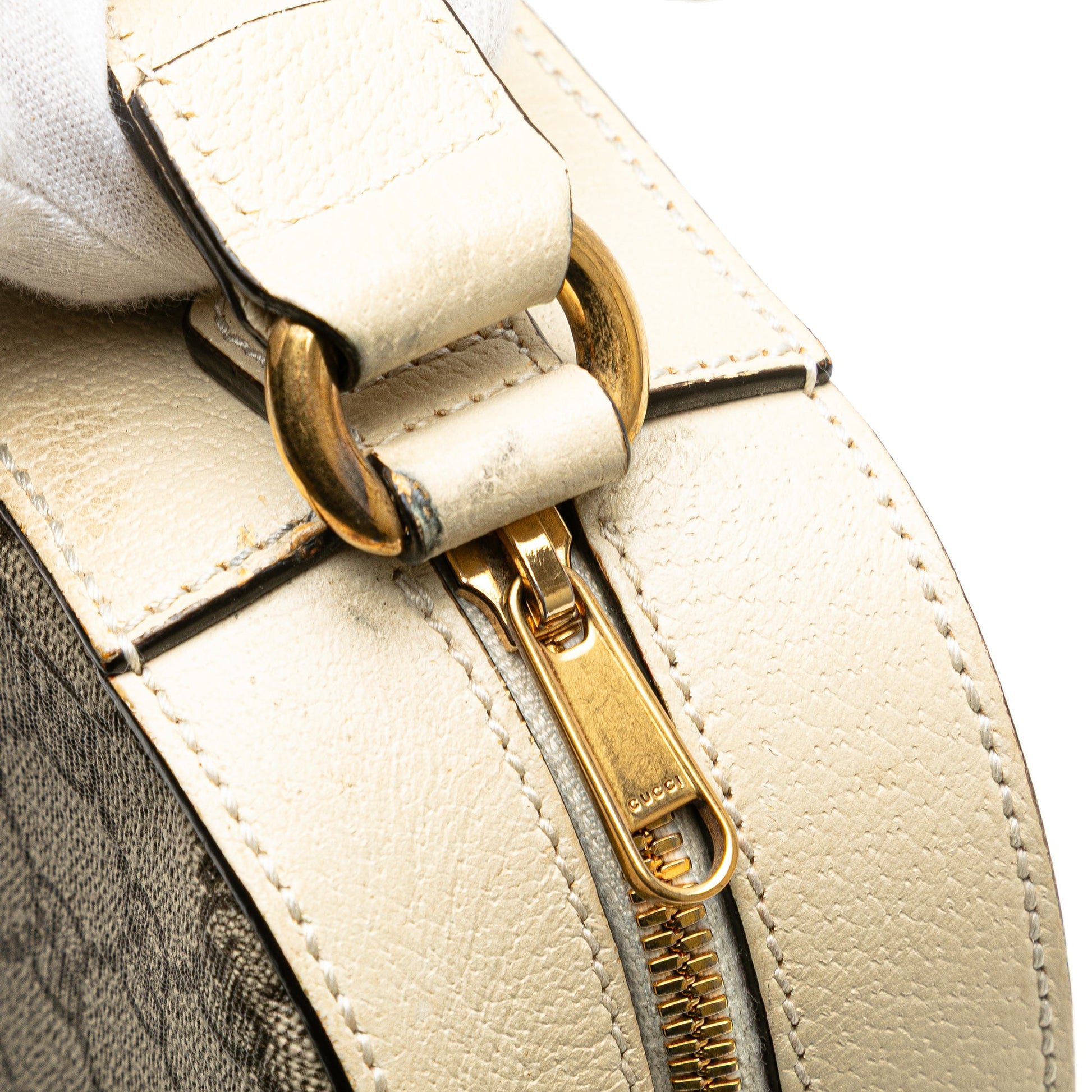 Gucci Small GG Supreme Textured Calfskin Web Ophidia Camera Bag