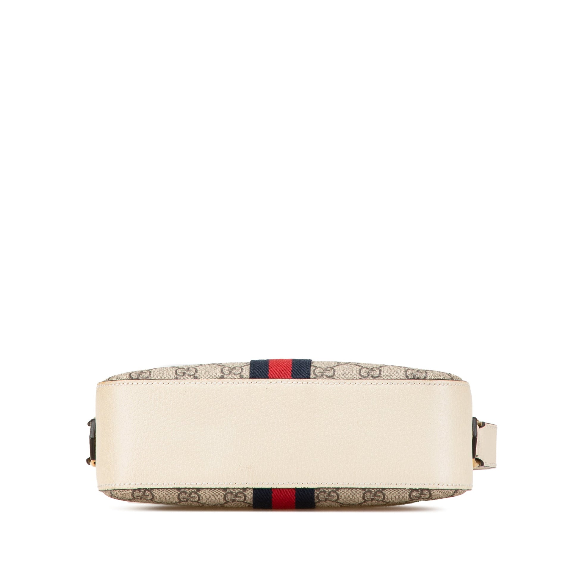Gucci Small GG Supreme Textured Calfskin Web Ophidia Camera Bag