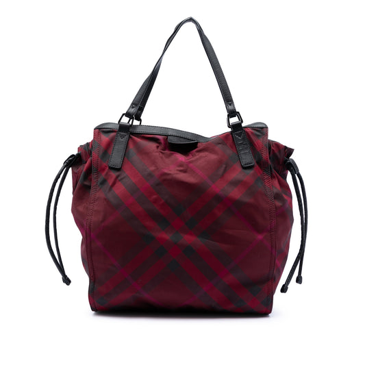 Supernova Check Nylon Buckleigh Tote