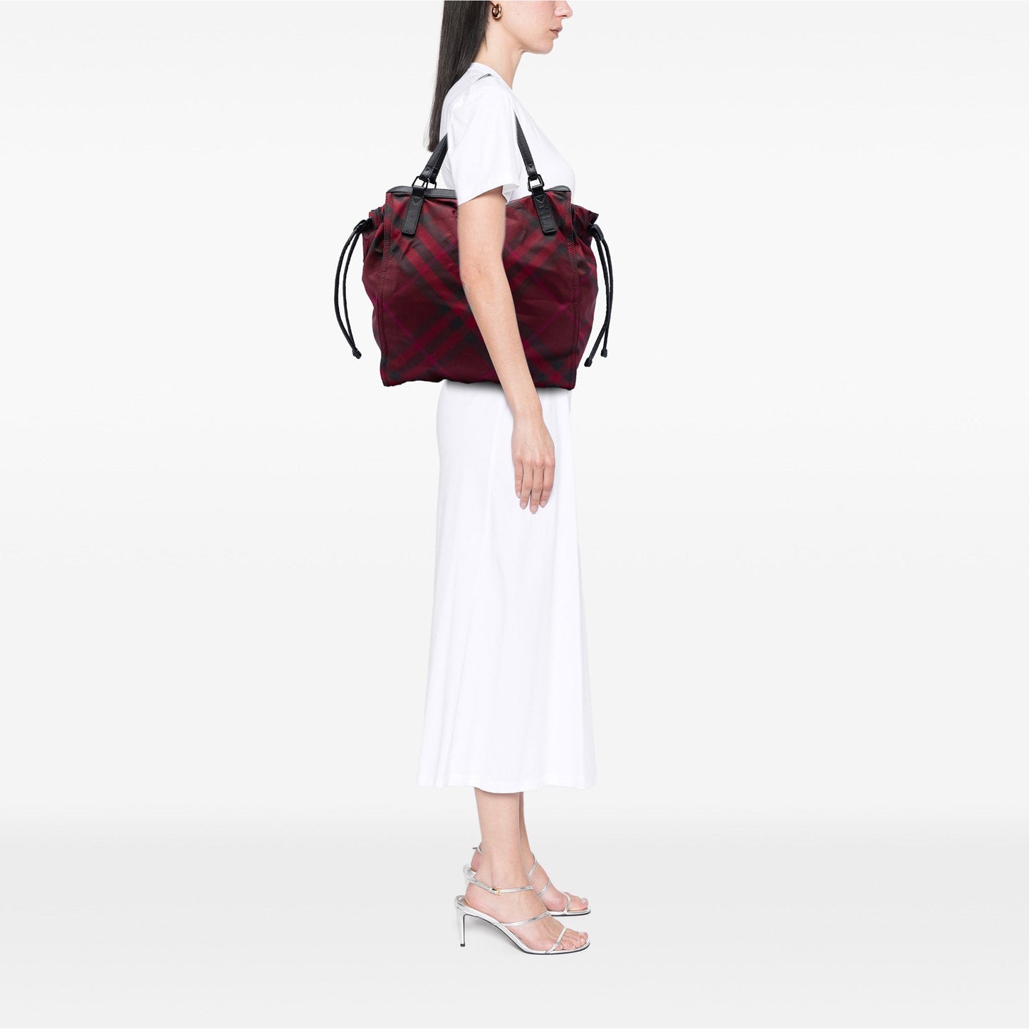 Supernova Check Nylon Buckleigh Tote