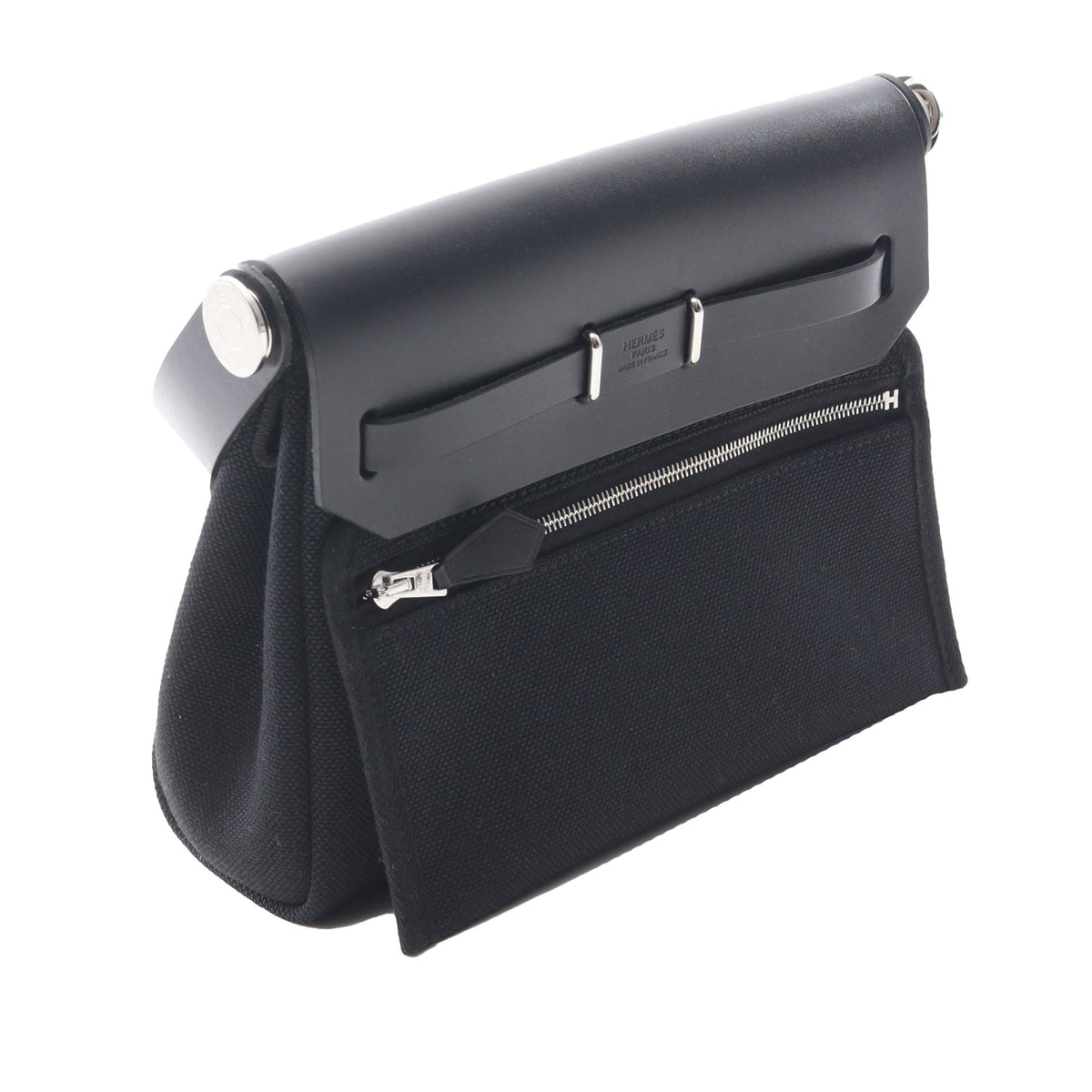 Hermès Military Toile and Vache Hunter Herbag Zip 20