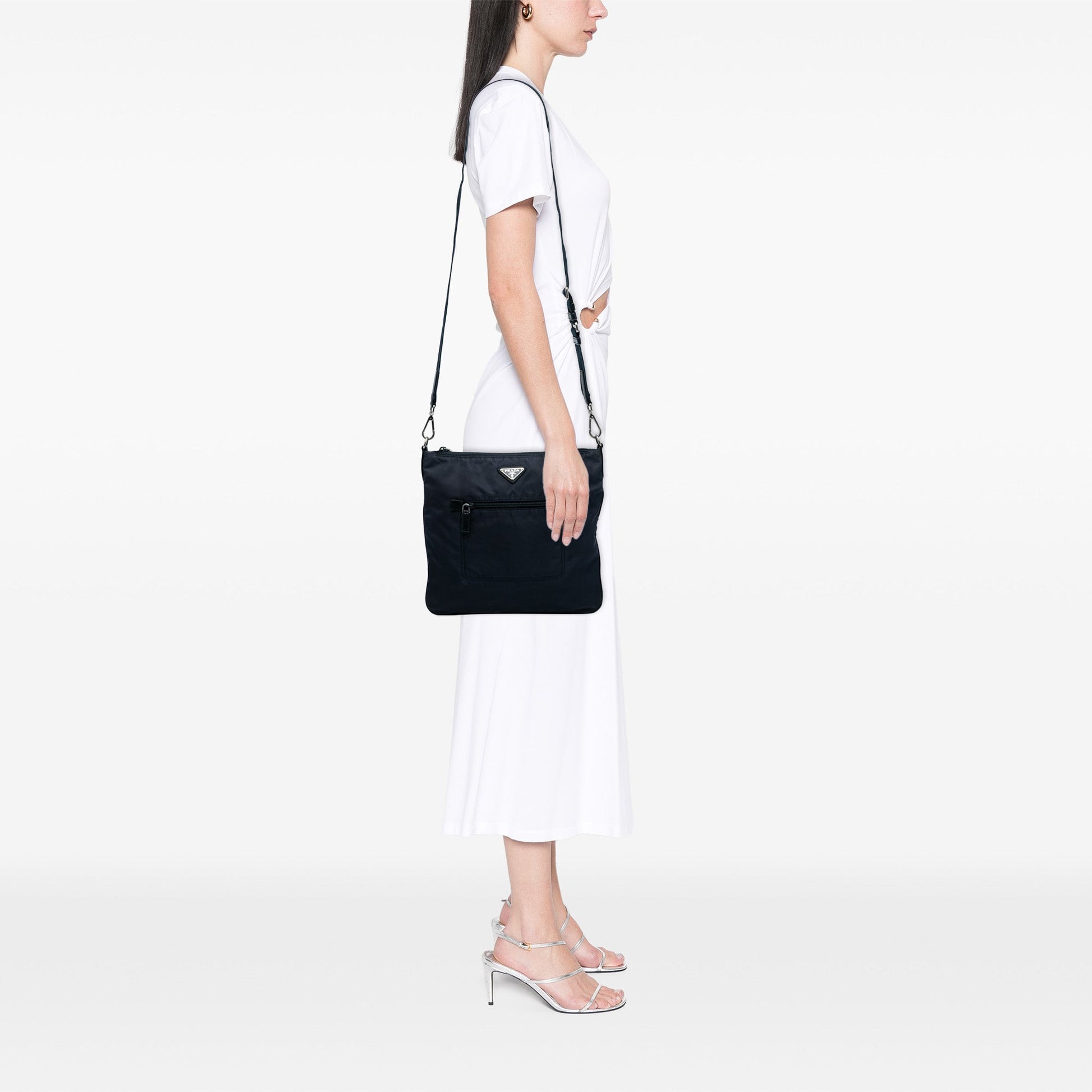 Prada Tessuto Zip Top Crossbody