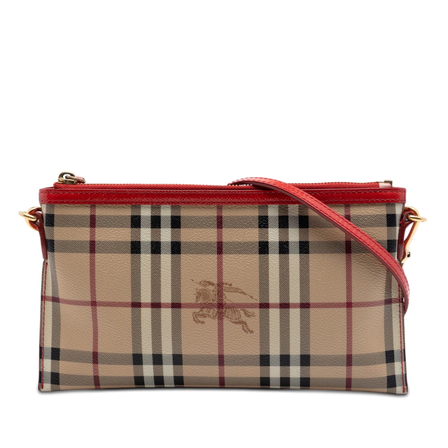 Burberry Haymarket Check Coated Canvas Peyton Crossbody