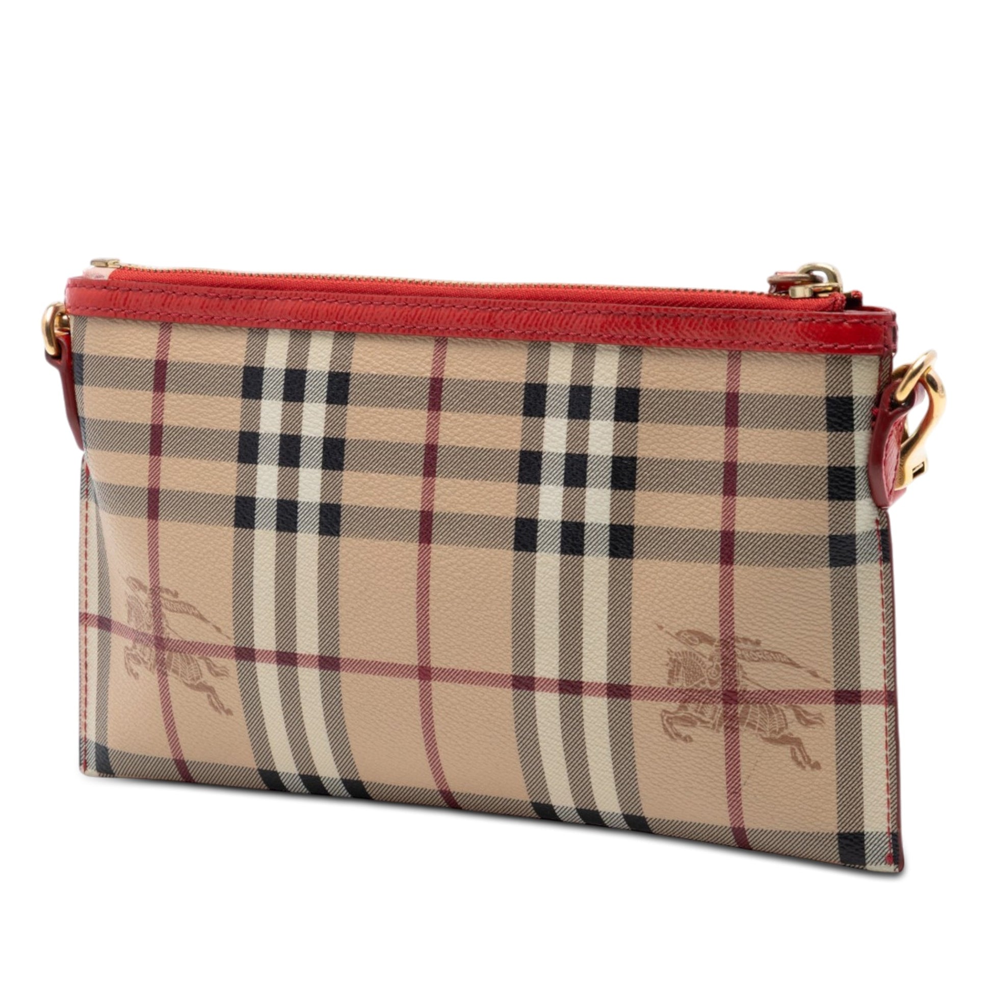 Burberry Haymarket Check Coated Canvas Peyton Crossbody