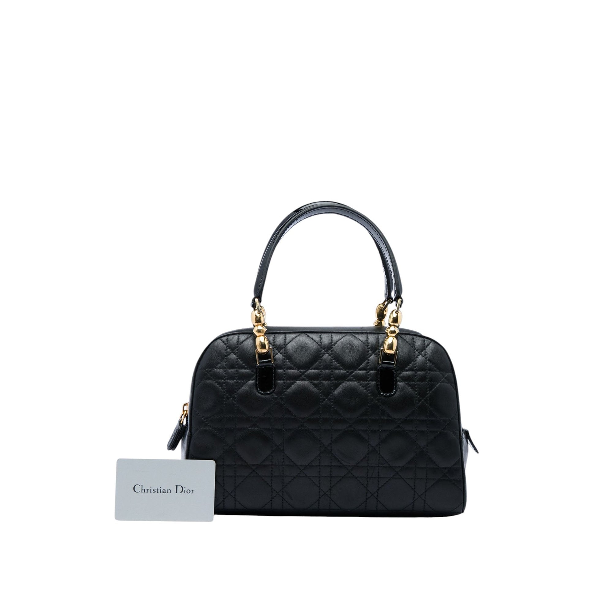 Dior Lambskin Cannage Malice Handbag