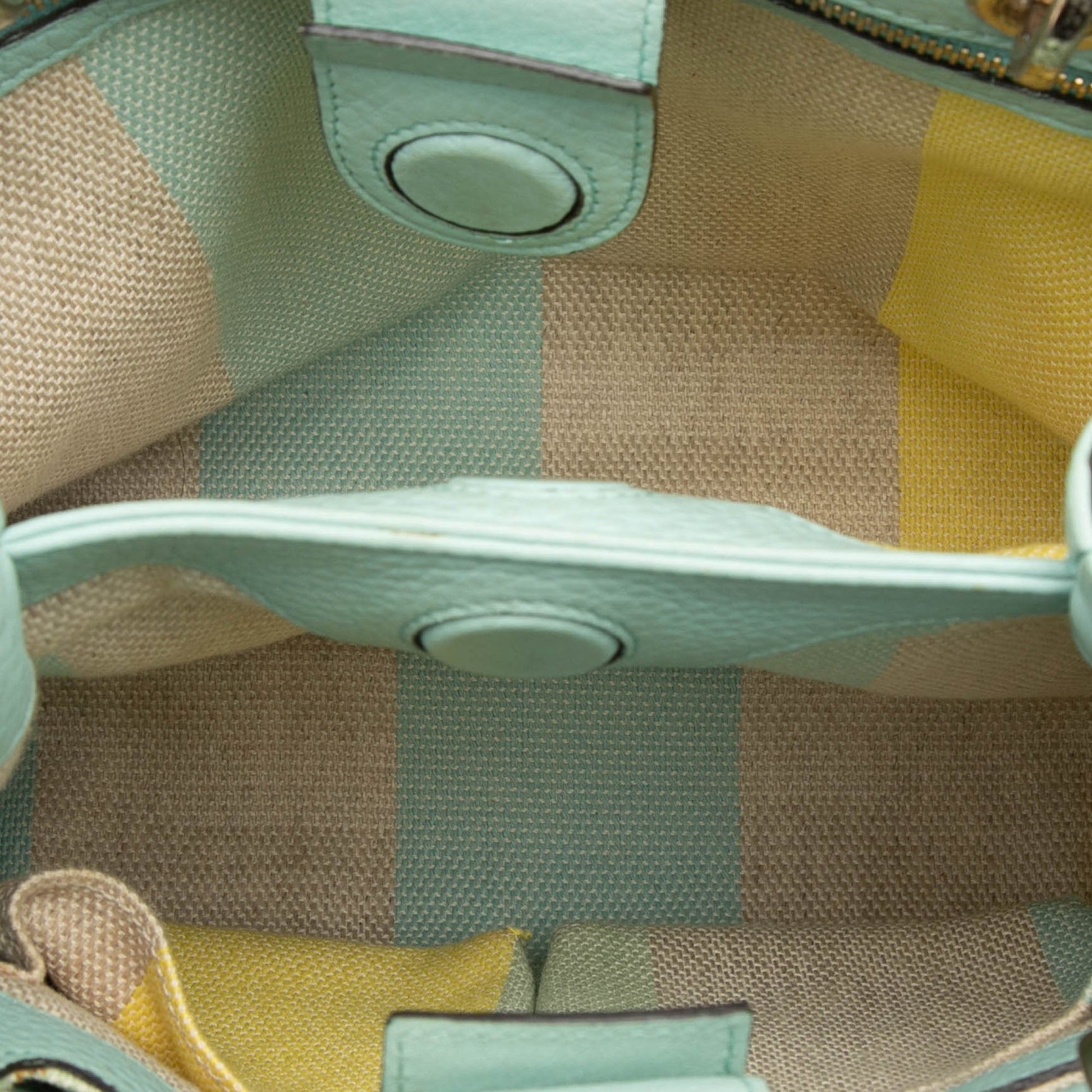 Gucci Small Raffia Bamboo Shopper Satchel