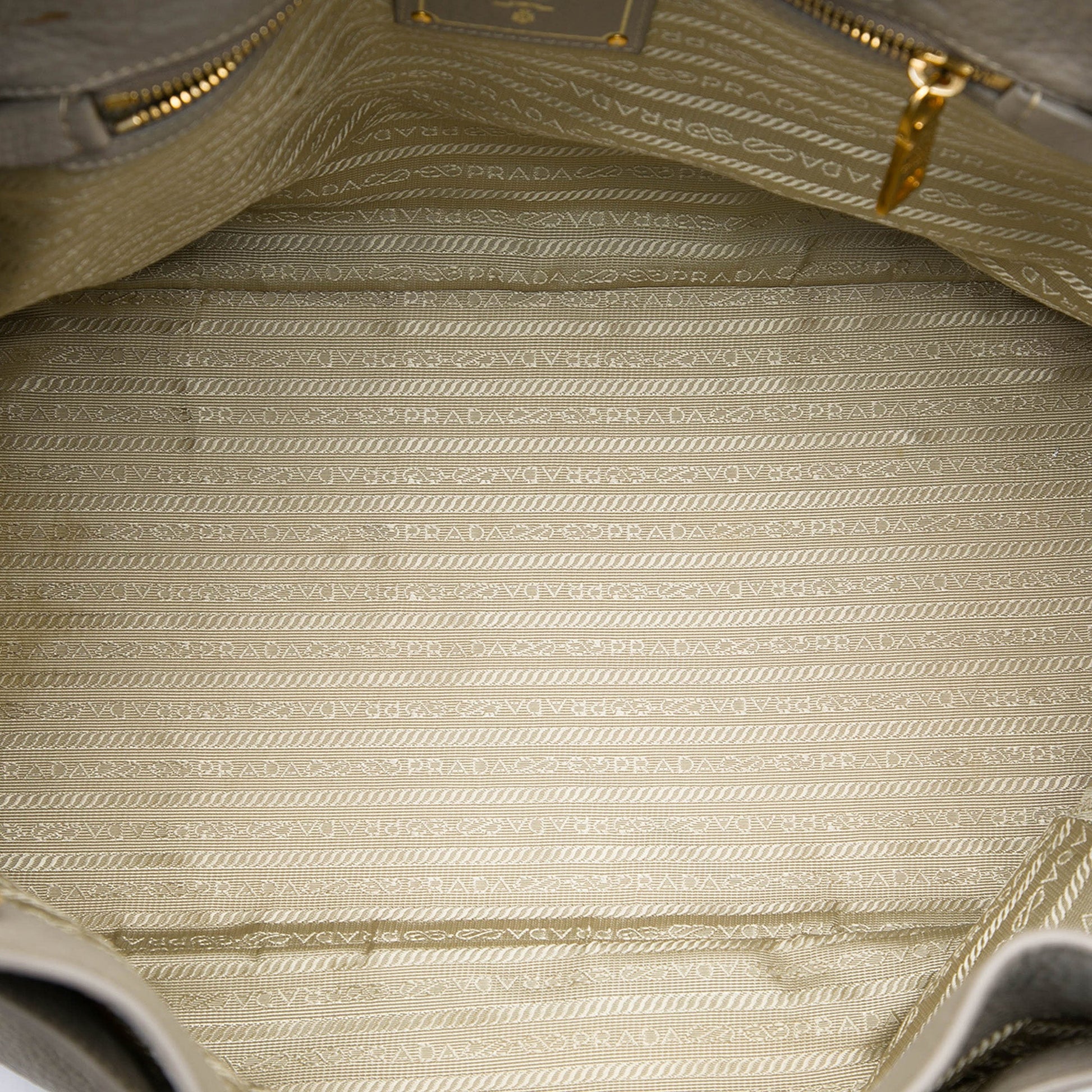 Prada Vitello Daino Open Convertible Tote