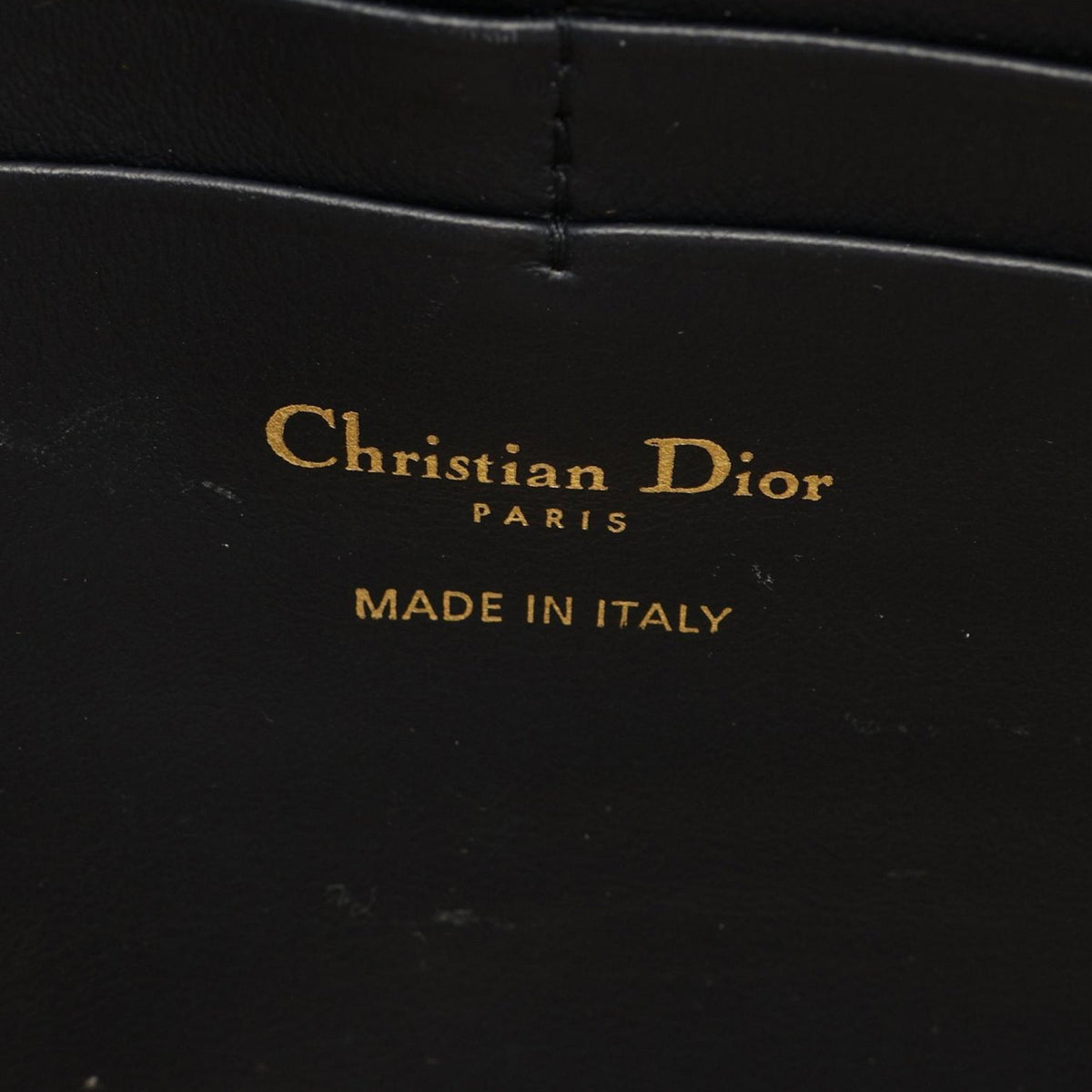Dior Oblique Canvas Saddle Wallet On Chain — Blue