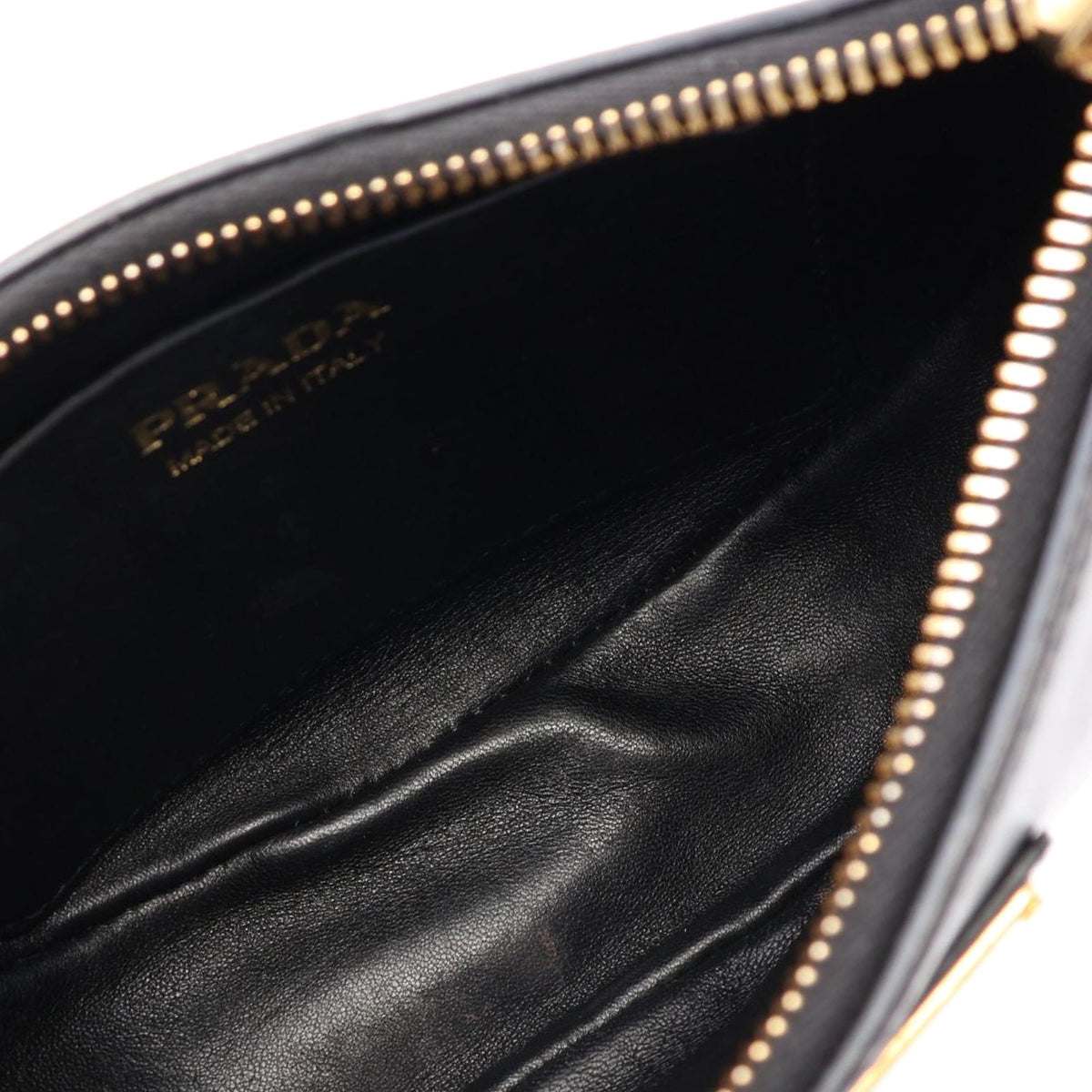 Prada Small Soft Calf Arque Satchel — Black