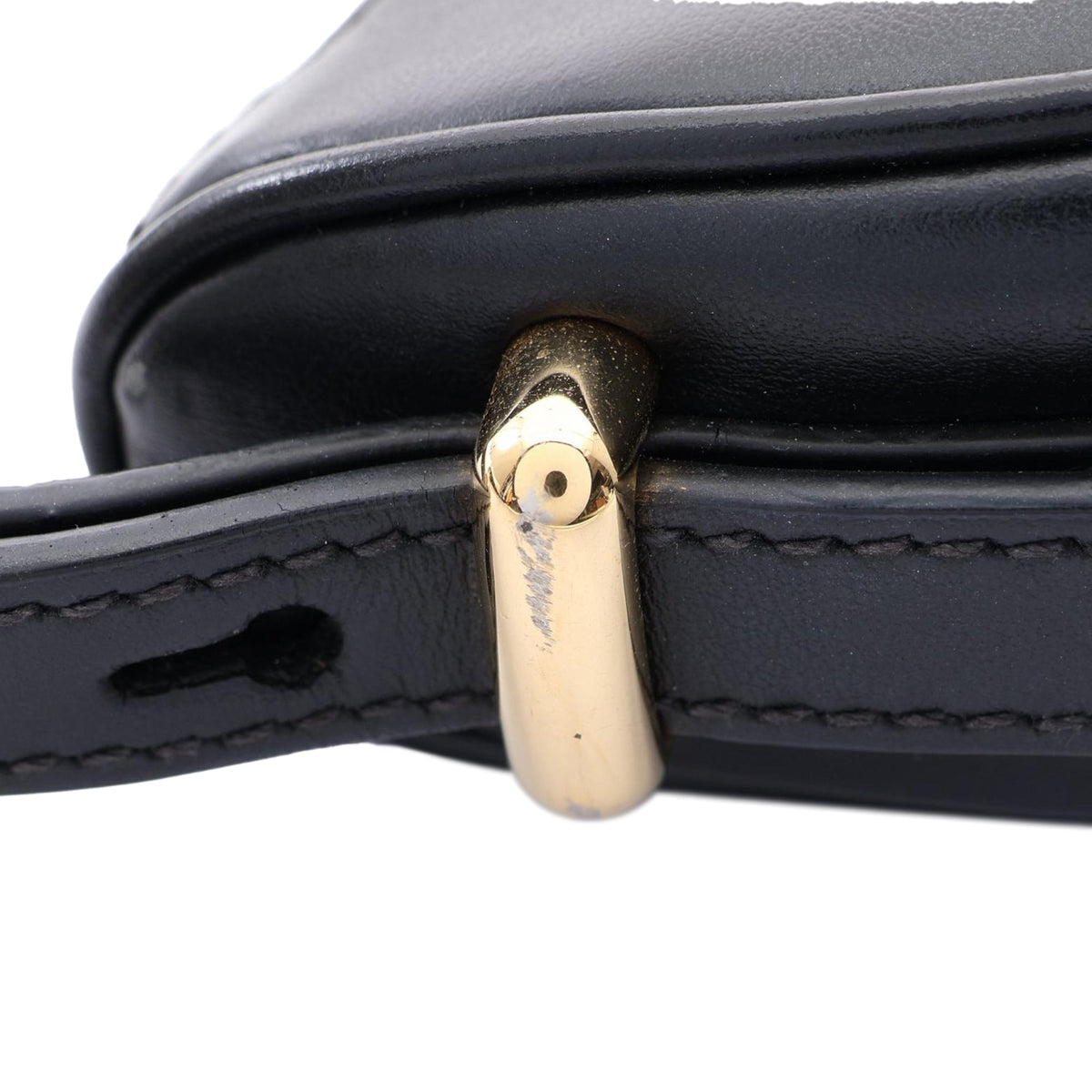 Prada Small Soft Calf Arque Satchel — Black