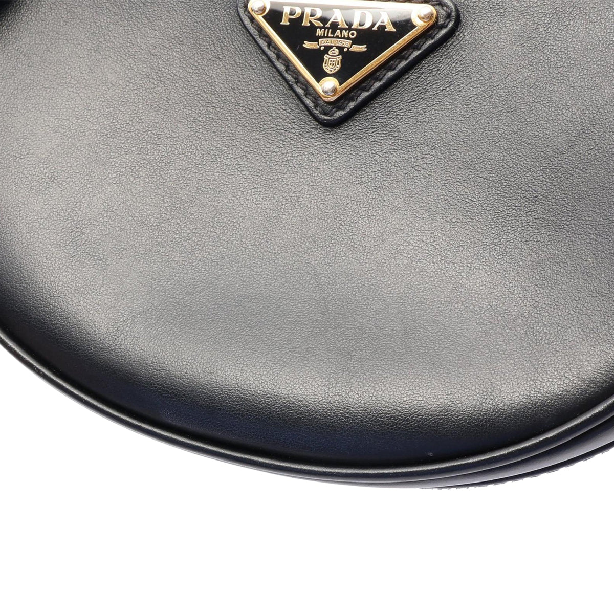 Prada Small Soft Calf Arque Satchel — Black