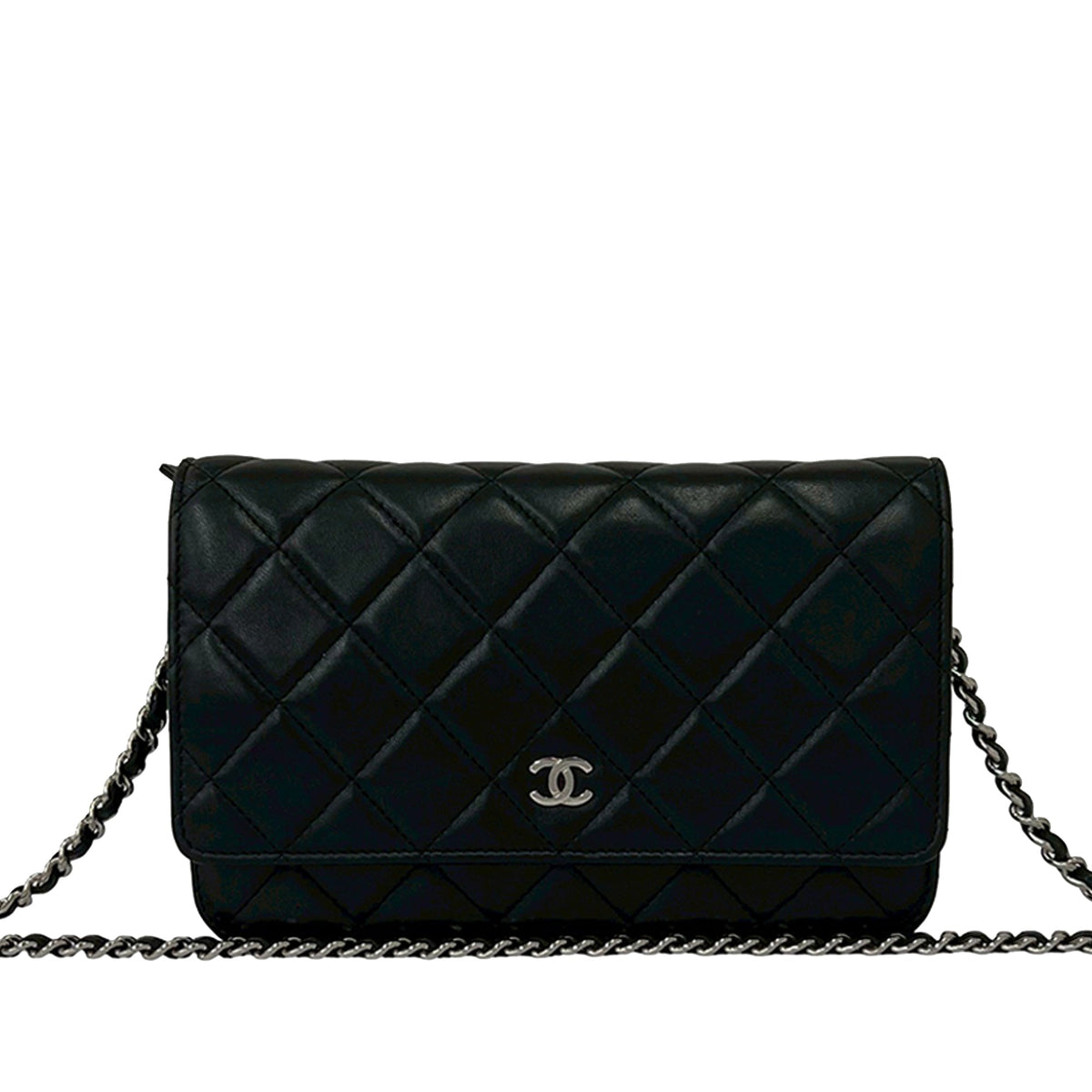 Chanel CC Quilted Lambskin Wallet On Chain