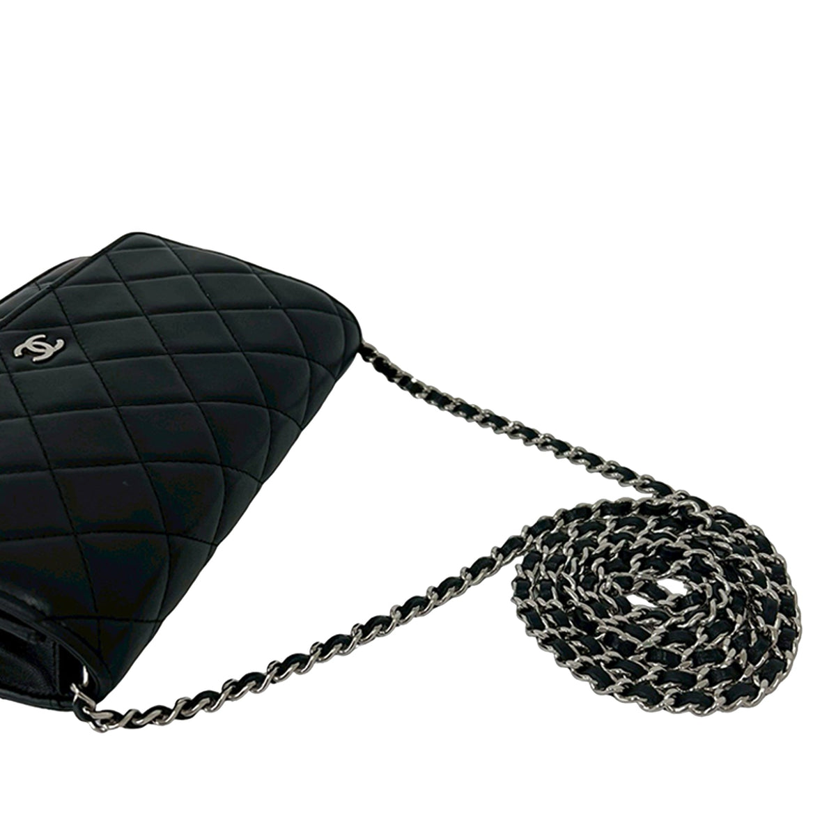 Chanel CC Quilted Lambskin Wallet On Chain