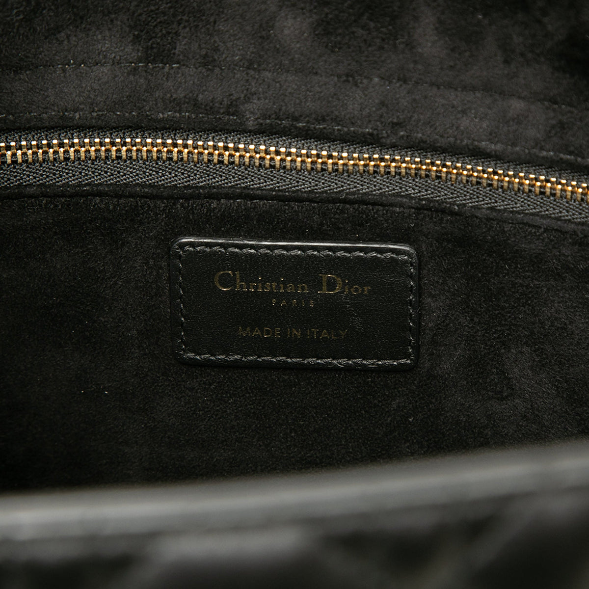 Dior Large Lambskin Cannage Lady Dior — Black