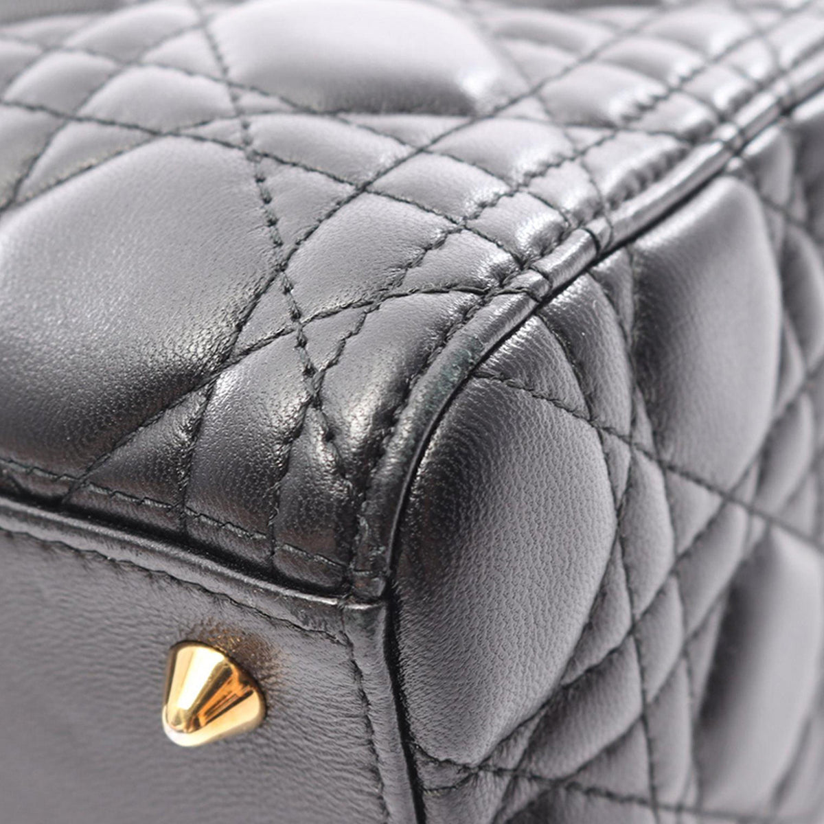 Dior Medium Lambskin Cannage Lady Dior