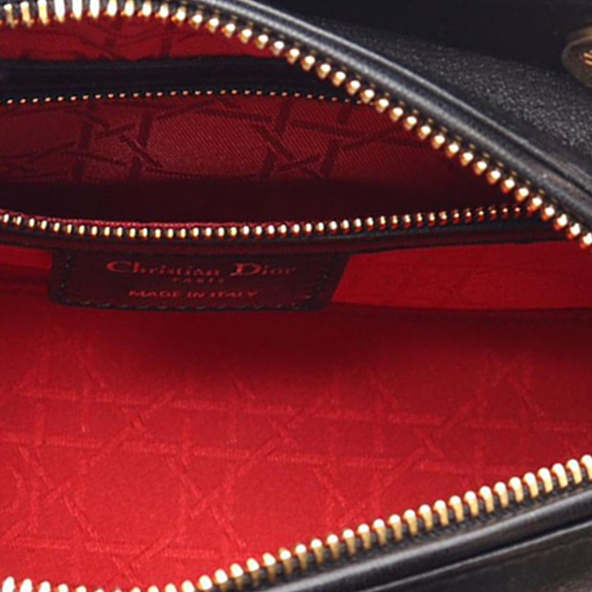 Dior Medium Lambskin Cannage Lady Dior