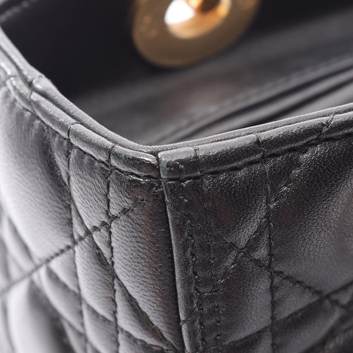 Dior Medium Lambskin Cannage Lady Dior
