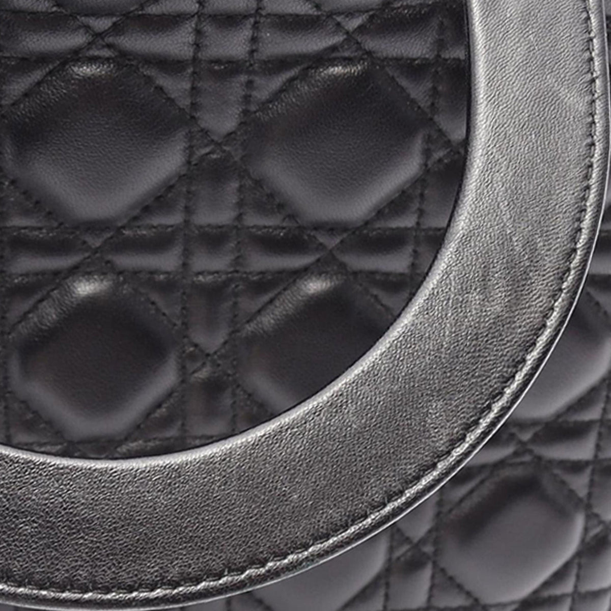 Dior Medium Lambskin Cannage Lady Dior