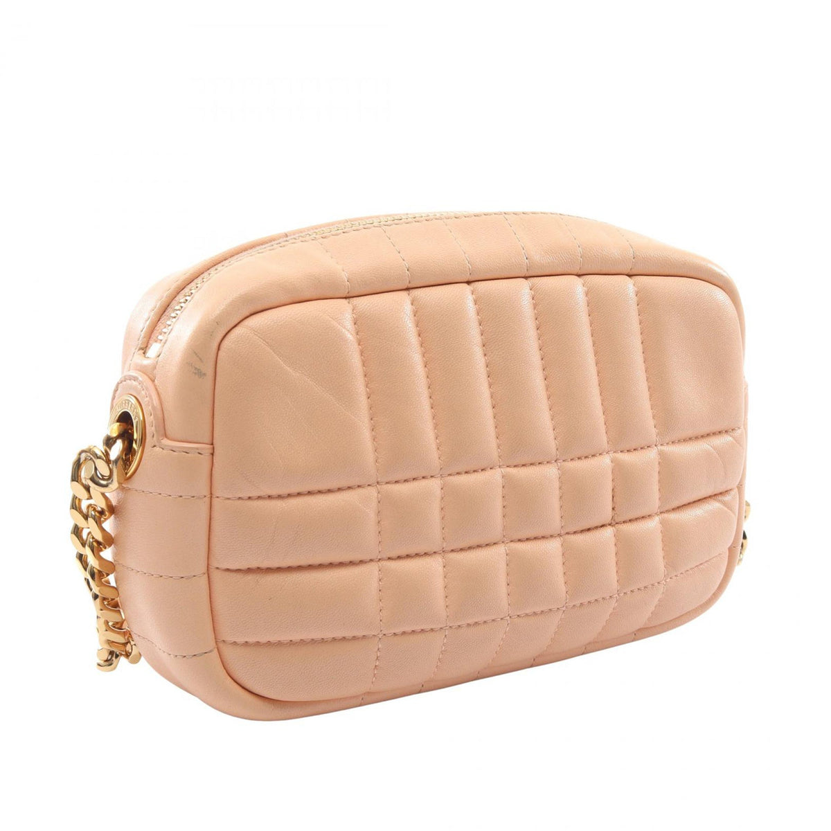 Burberry Mini Quilted Lambskin Lola Camera Bag — Pink