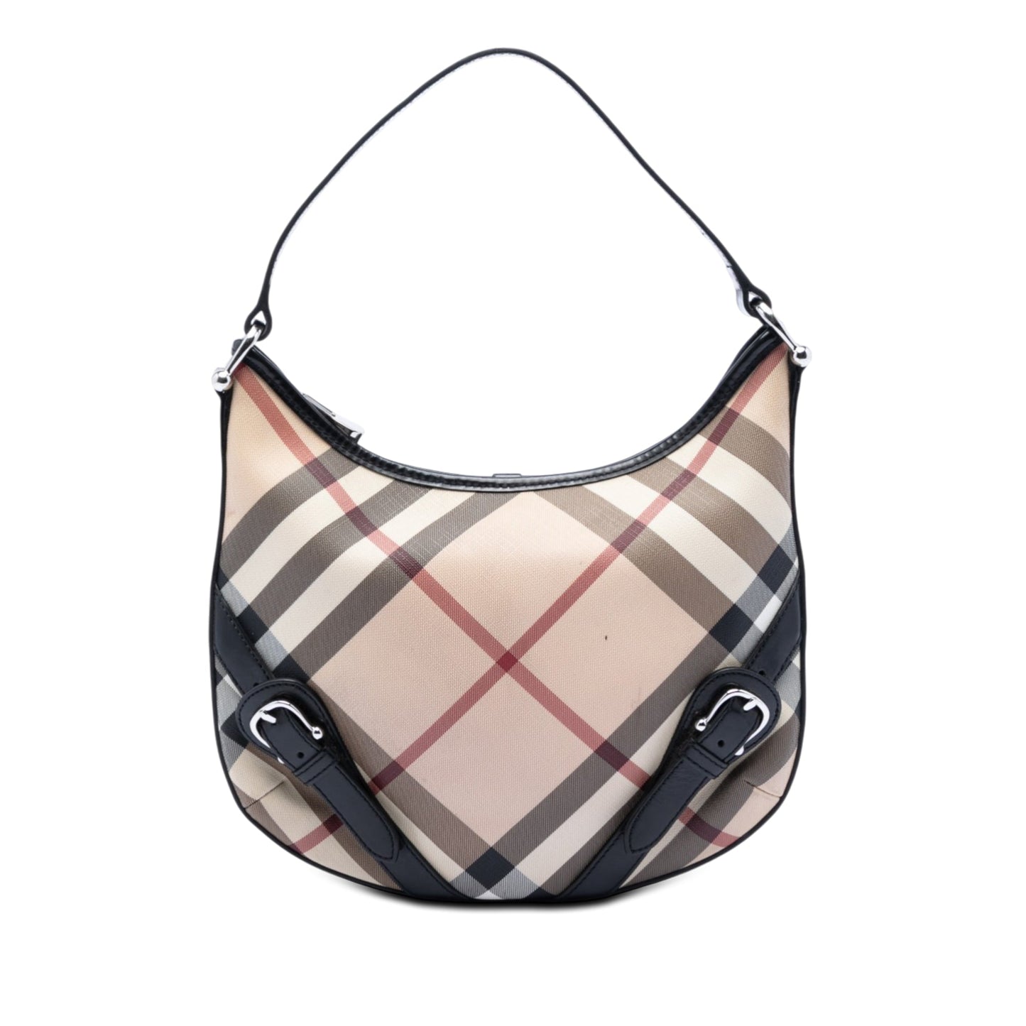 Supernova Check Coated Canvas Larkin Hobo