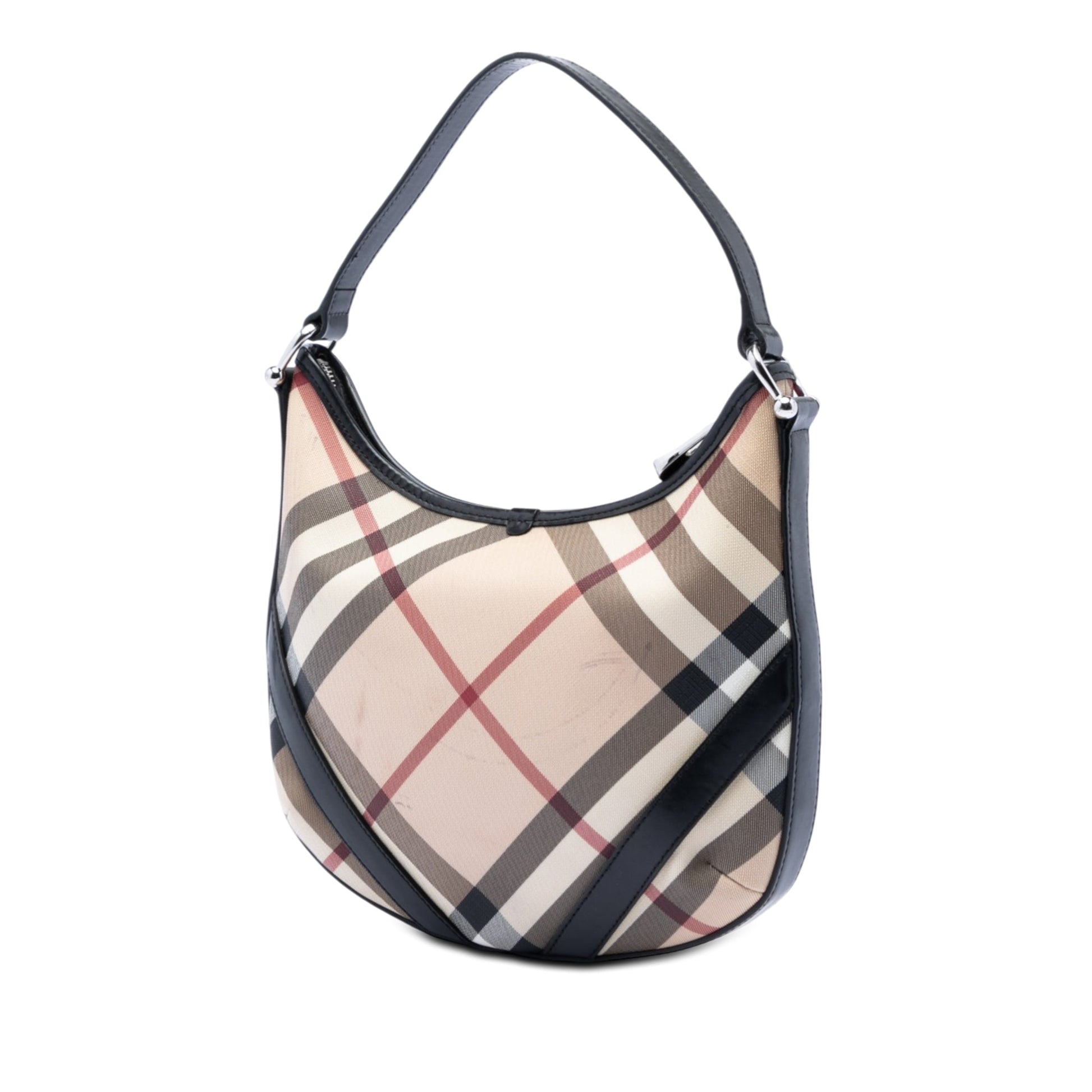 Supernova Check Coated Canvas Larkin Hobo