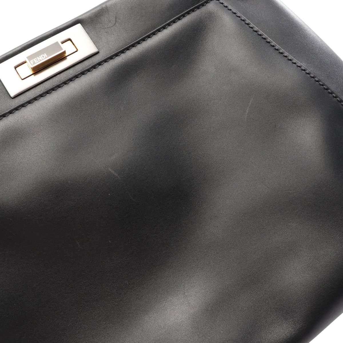 Fendi Medium Shiny Nappa Peekaboo Iconic Satchel