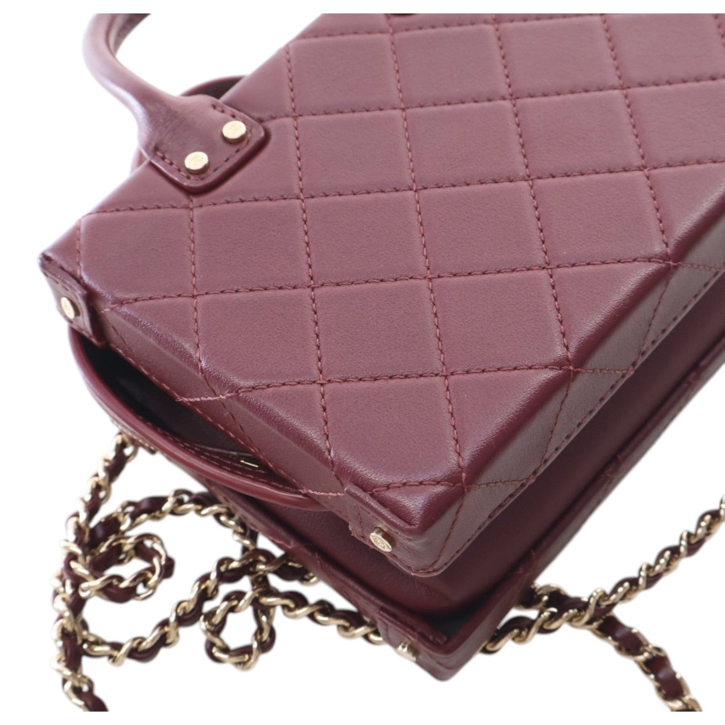 Chanel Small CC Quilted Calfskin Top Handle Convertible Vanity Case