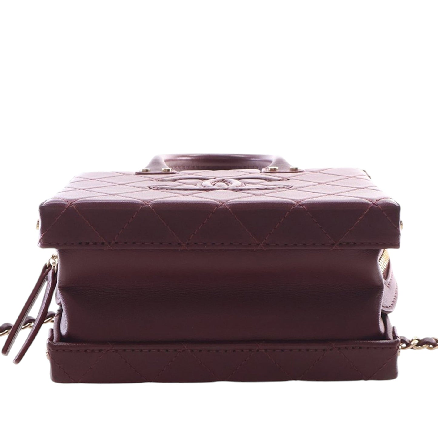 Chanel Small CC Quilted Calfskin Top Handle Convertible Vanity Case