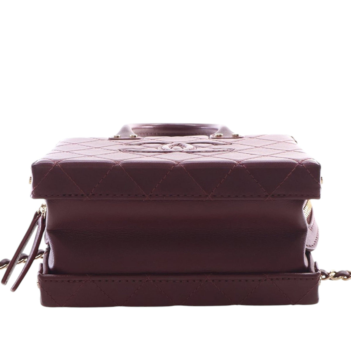 Chanel Small CC Quilted Calfskin Top Handle Convertible Vanity Case