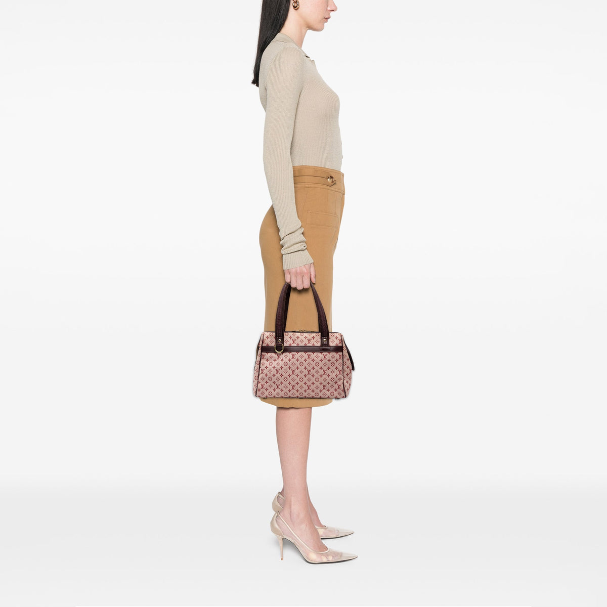 Louis Vuitton Monogram Mini Lin Josephine PM — Red