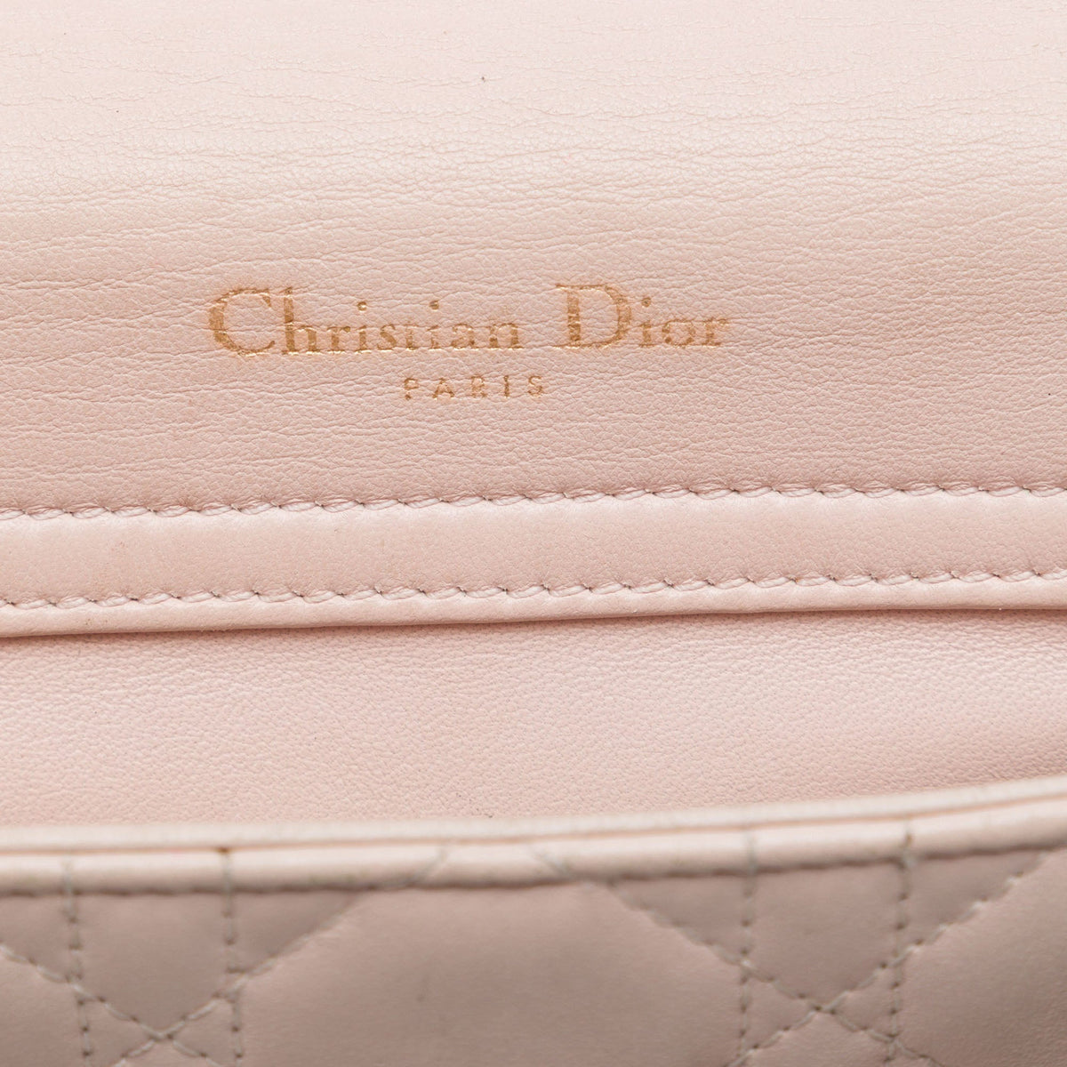 Dior Lambskin Cannage Lady Dior Double Chain Bag