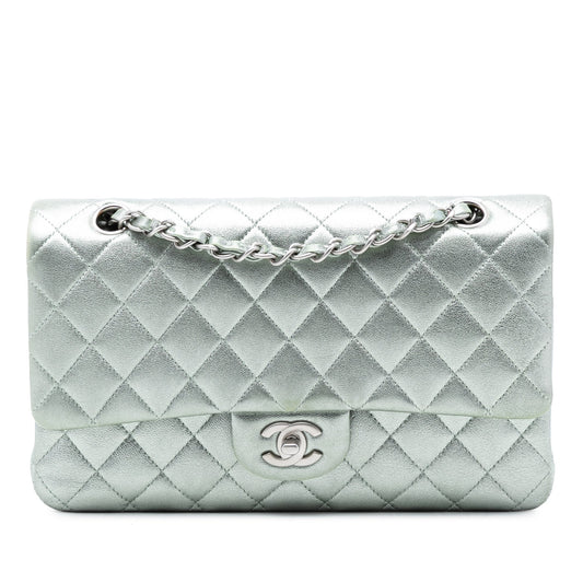 Chanel Medium Classic Metallic Lambskin Double Flap