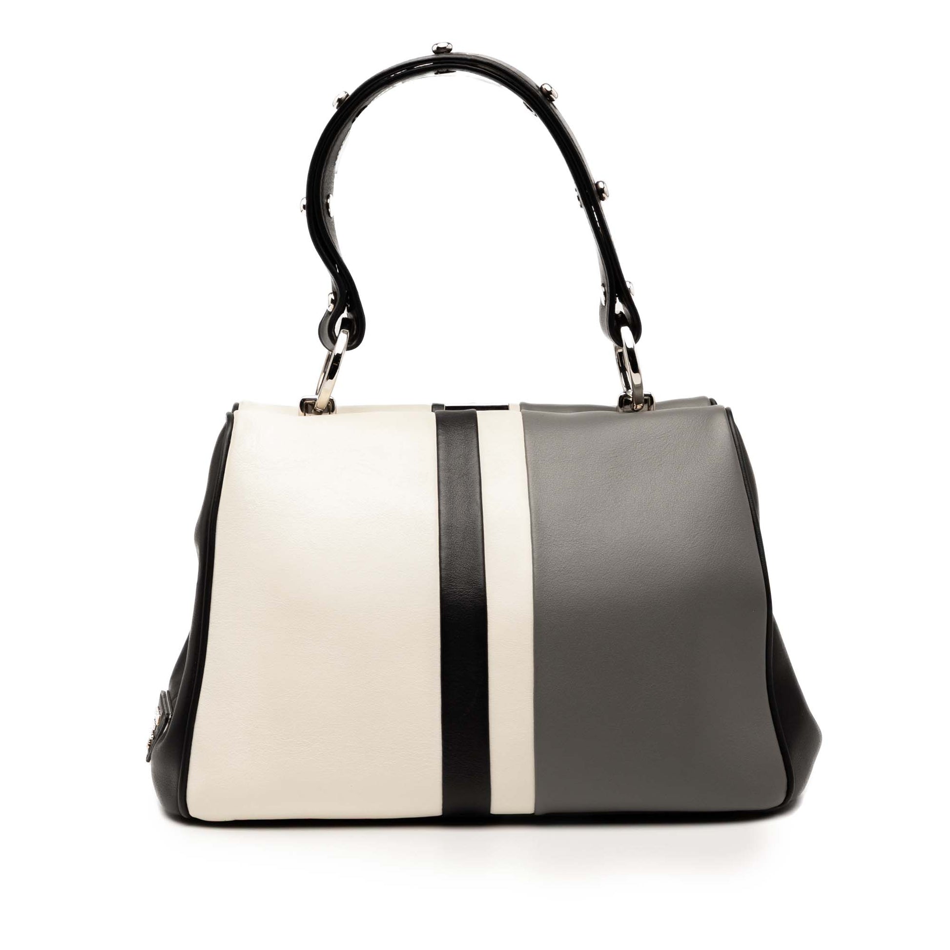 Prada Leather Baiadera Frame Bag