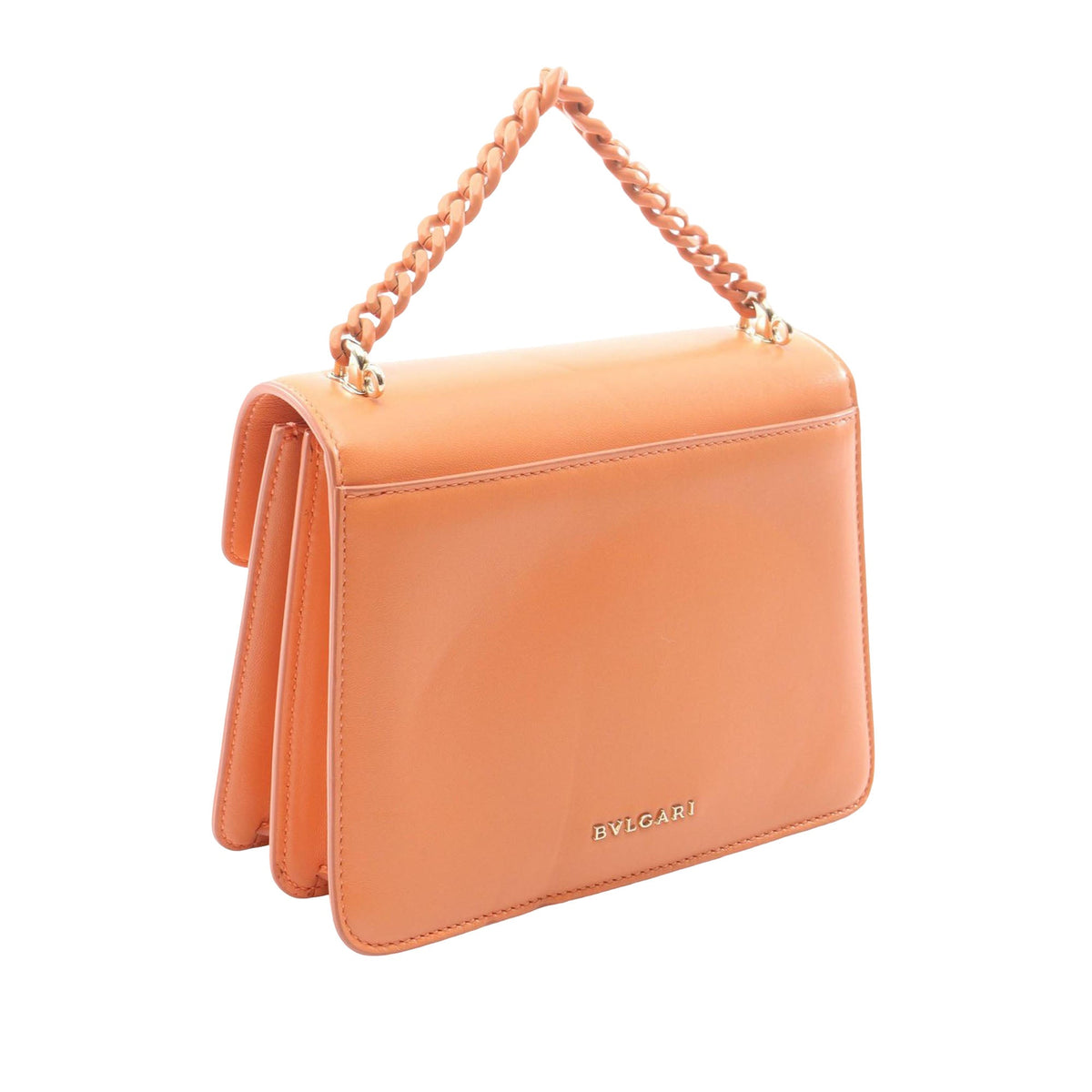 Bvlgari Leather Serpenti Forever Maxi Chain Top Handle Bag