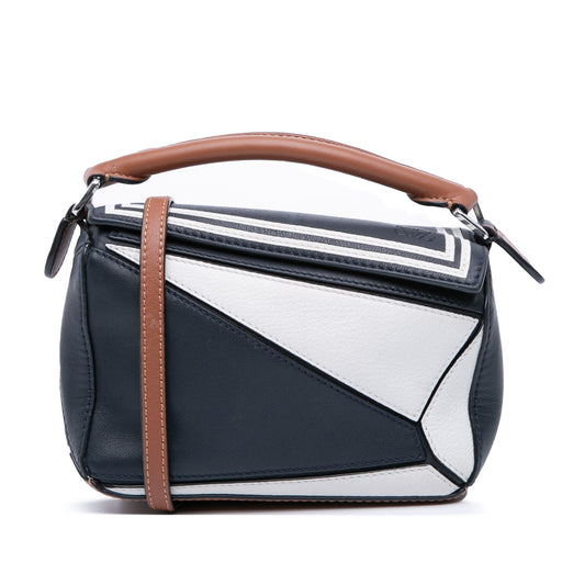 LOEWE Mini Tricolor Calfskin Sailor Puzzle Satchel
