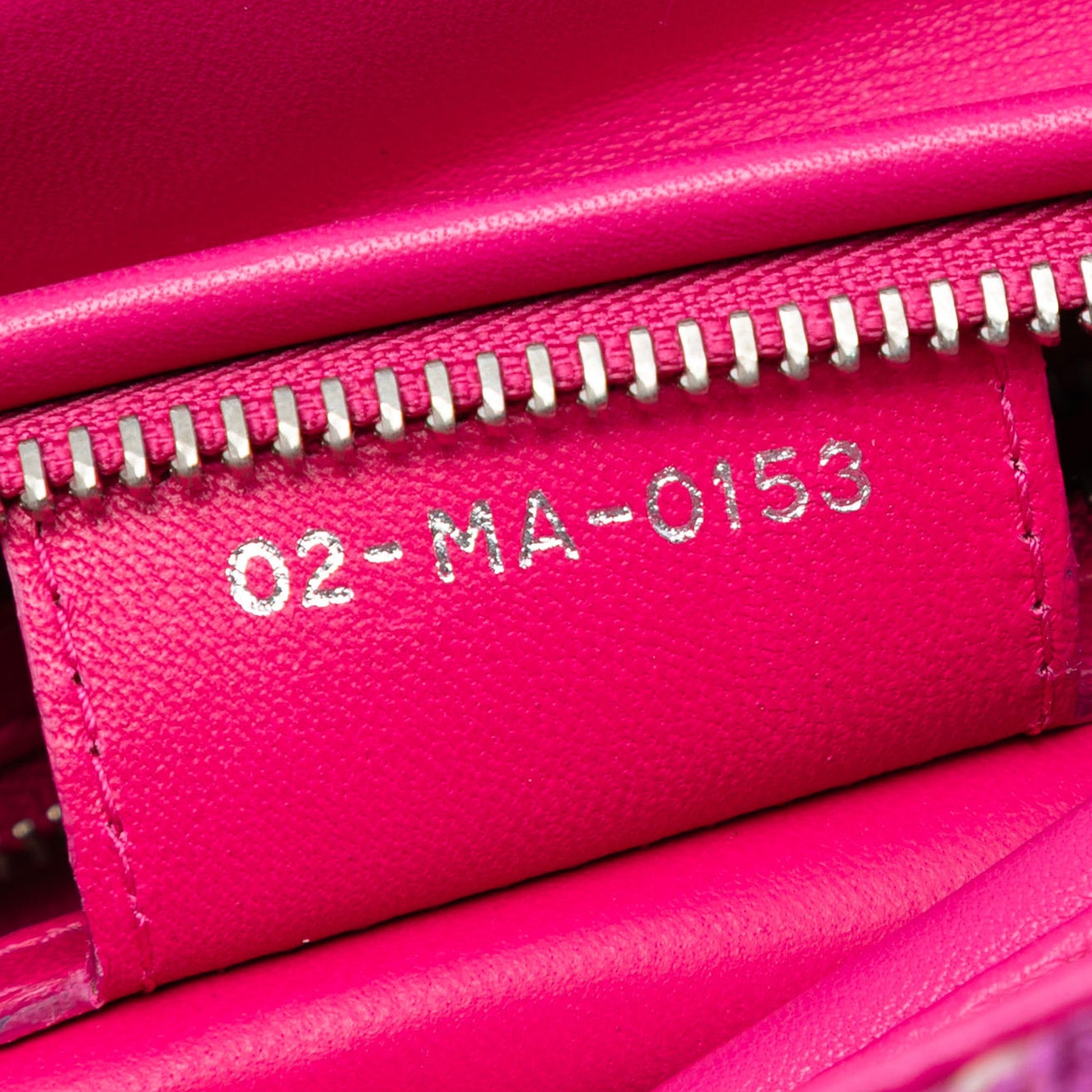Dior Medium Lambskin And Tweed Lady Dior