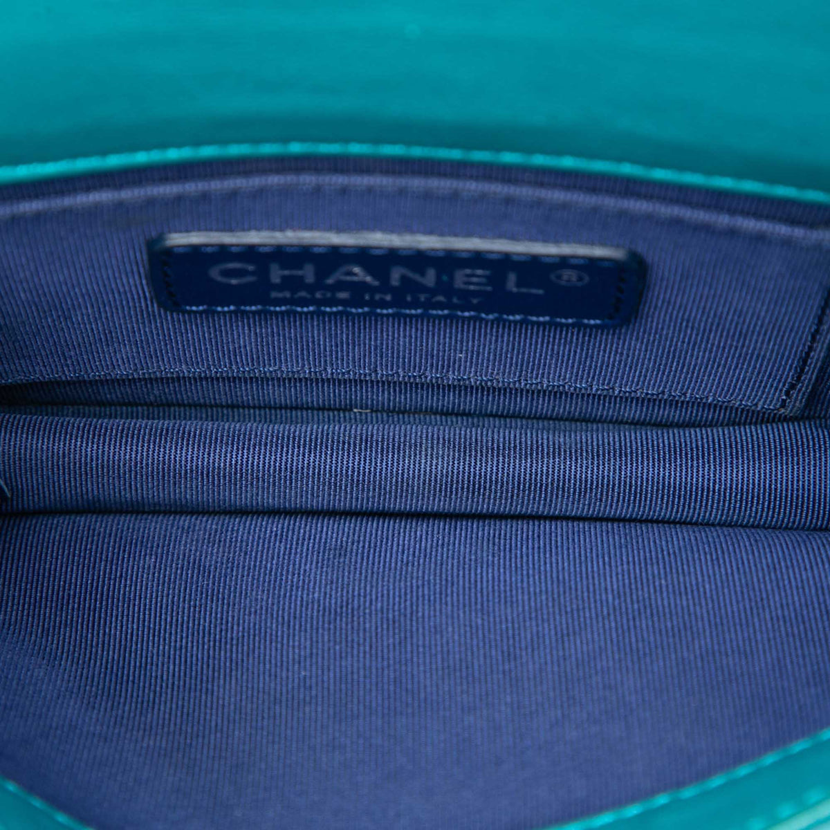 Chanel Mini Ombre Acrylic and Patent Boy Brick Flap — Green