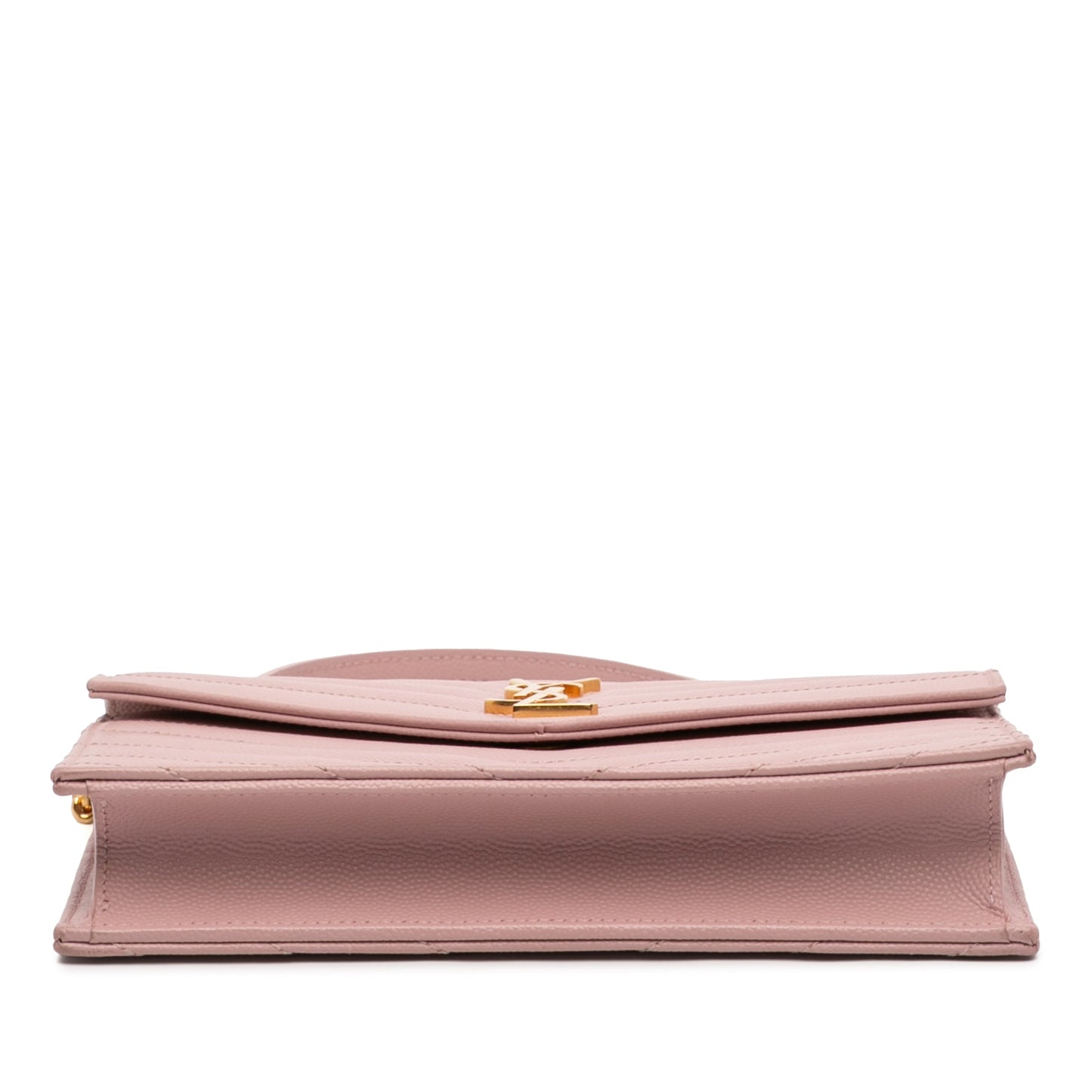 Saint Laurent Grain De Poudre Cassandre Envelope Chain Wallet