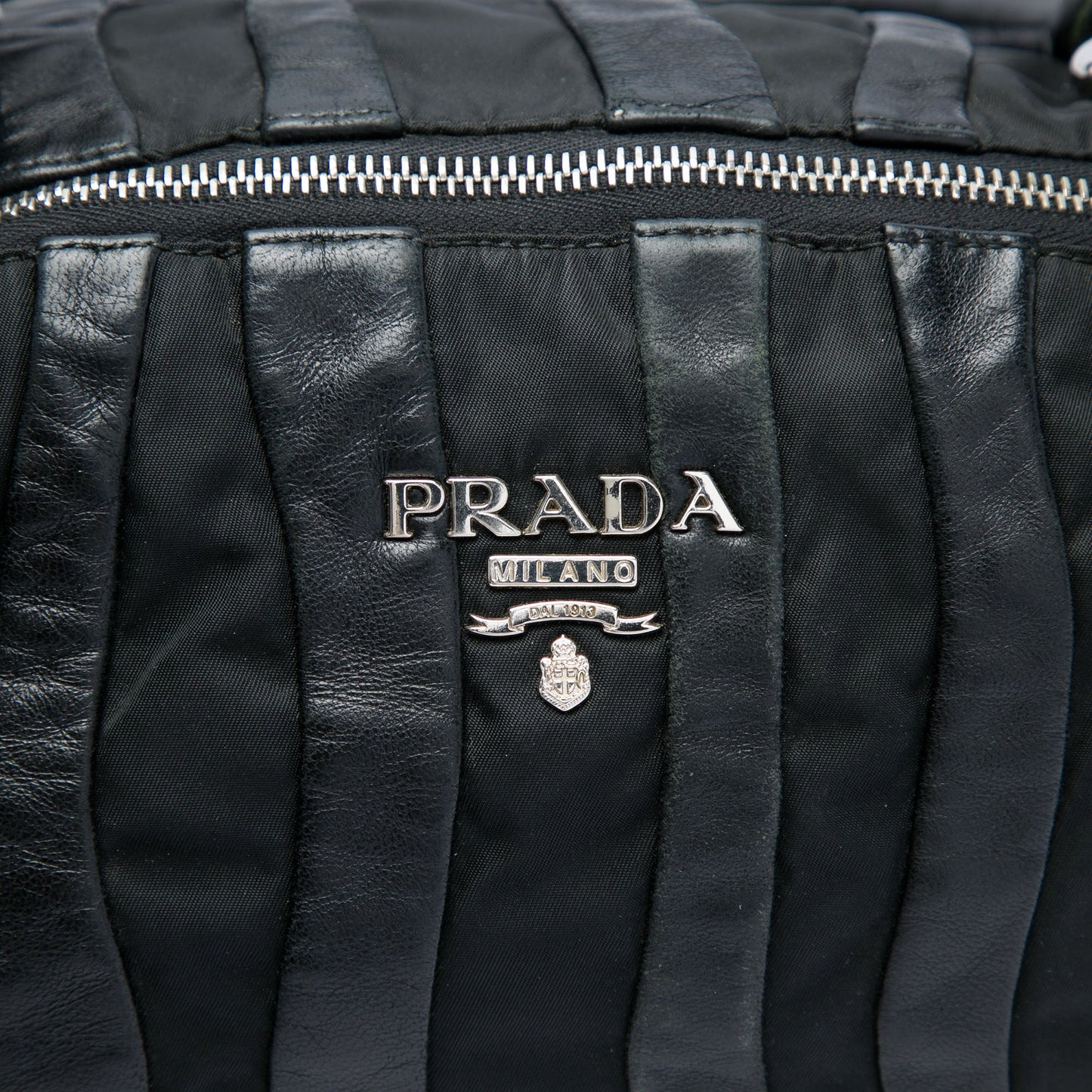 Prada Tessuto Nappa Waves Handbag