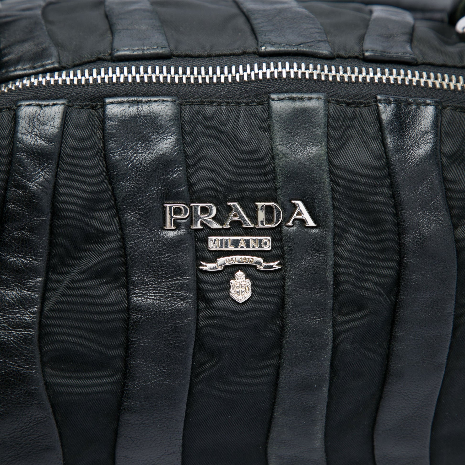 Prada Tessuto Nappa Waves Handbag