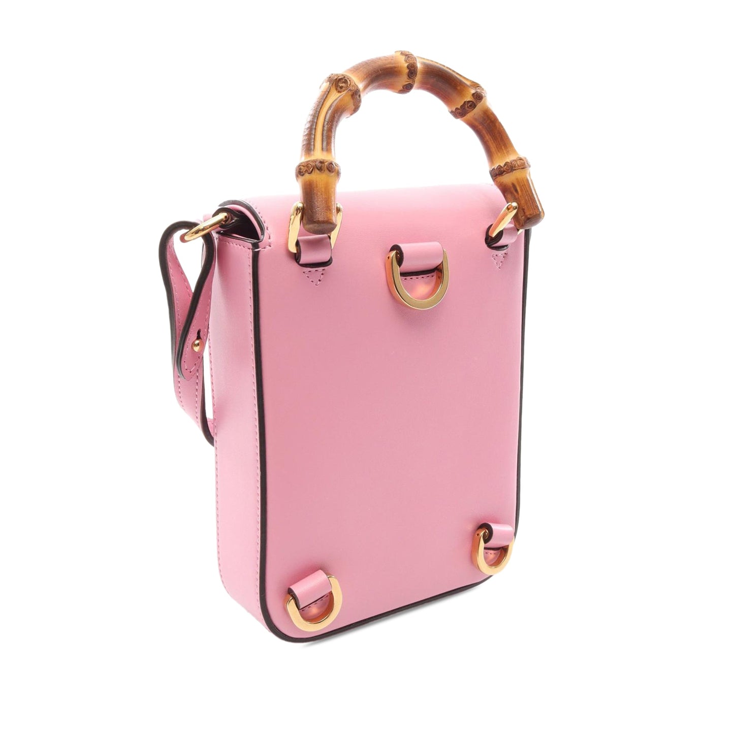 Gucci Mini Calfskin Bamboo Top Handle Bag