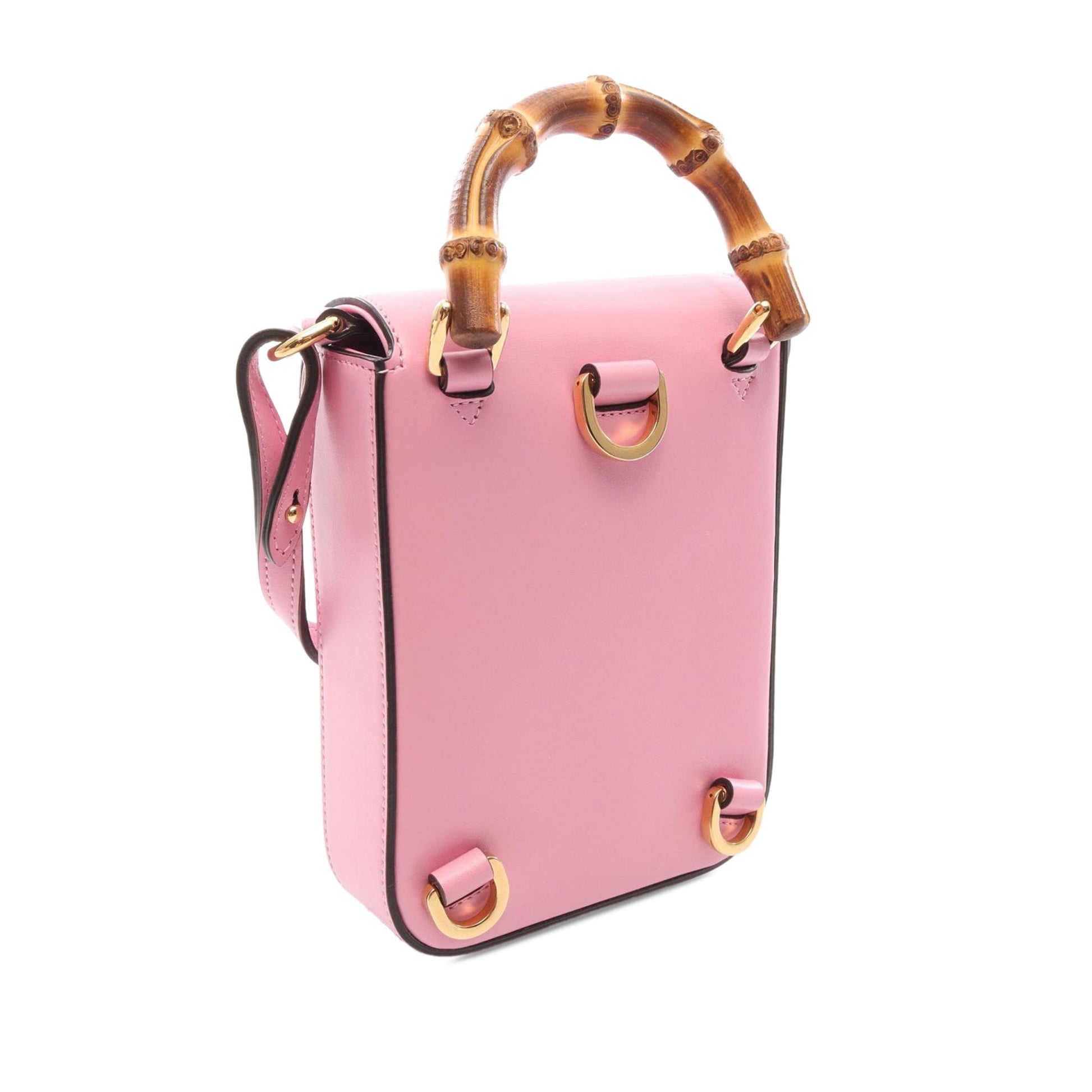 Gucci Mini Calfskin Bamboo Top Handle Bag
