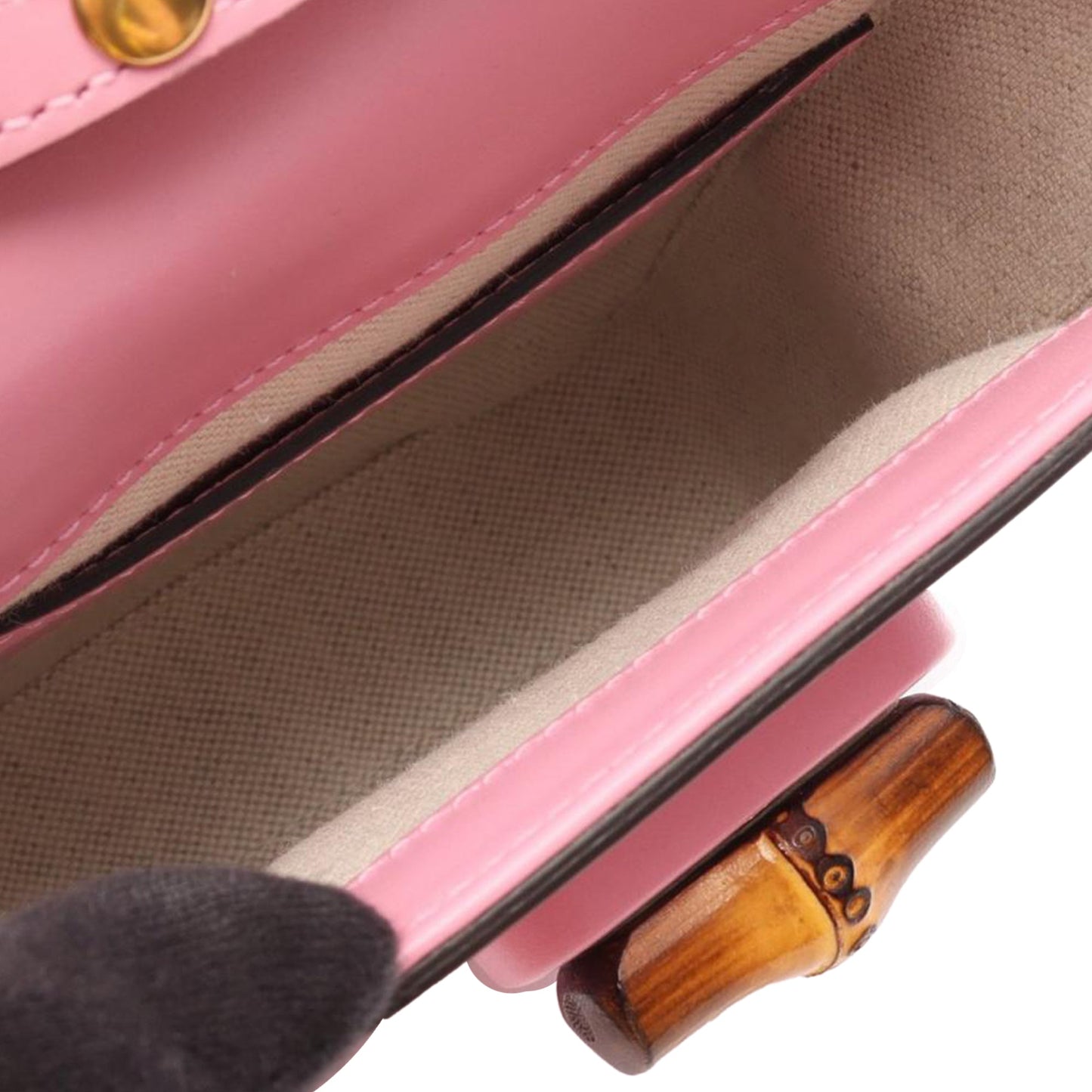Gucci Mini Calfskin Bamboo Top Handle Bag