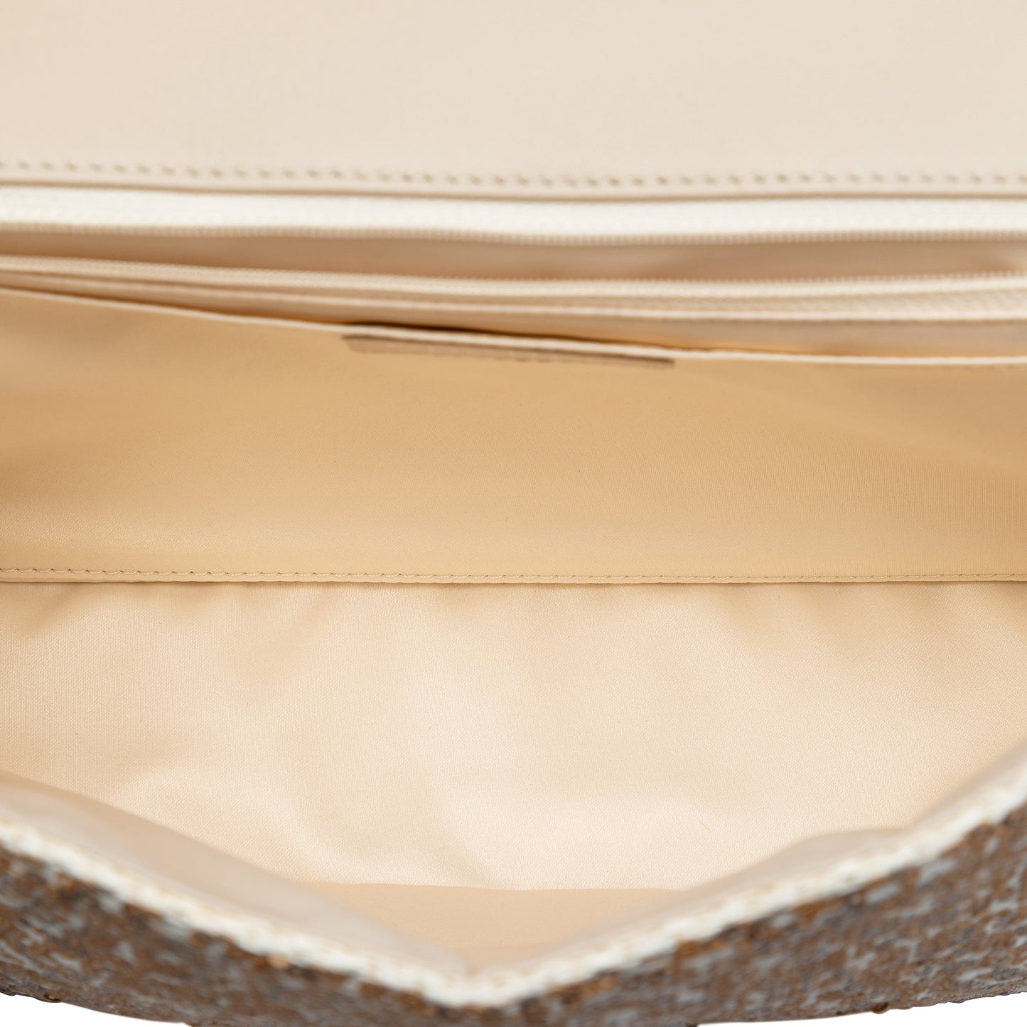Chanel Jumbo Raffia Sequin Single Flap