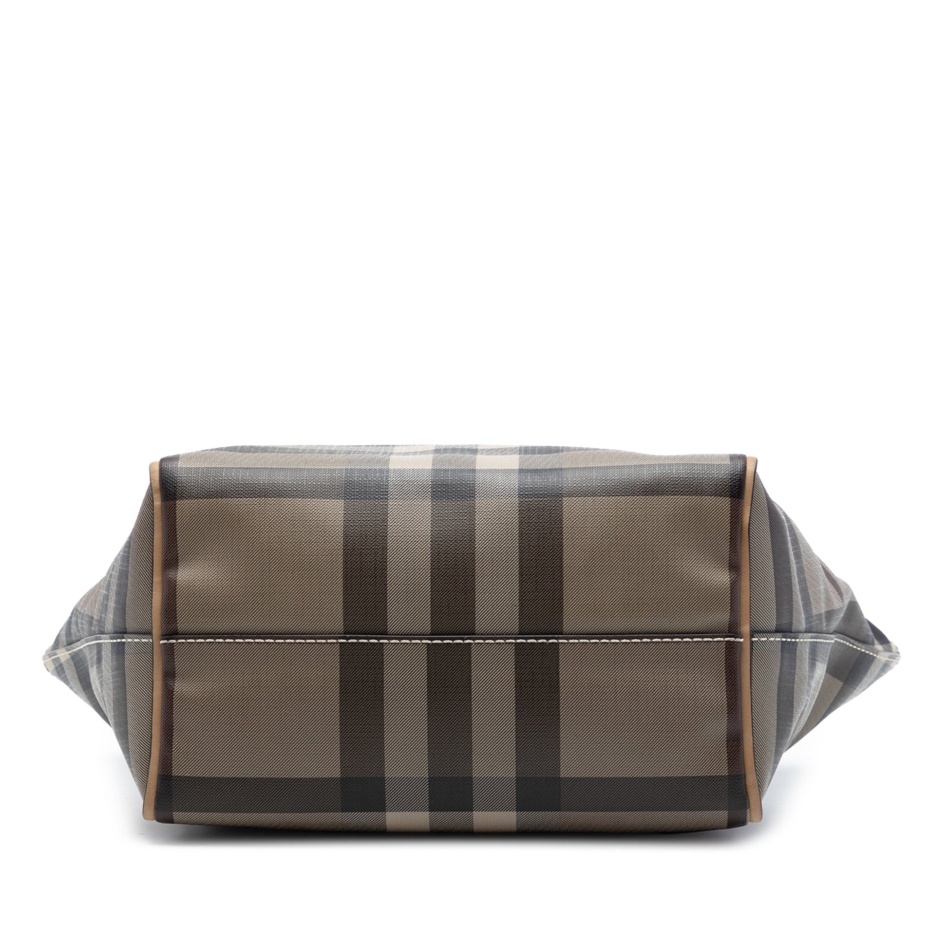 Burberry Small Smoke Check Coated Canvas Salisbury Tote