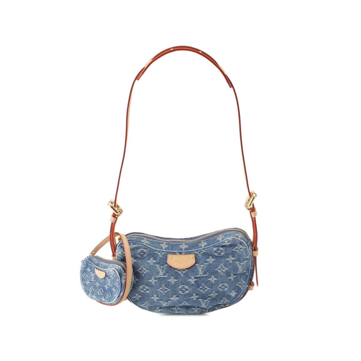 Louis Vuitton Monogram Denim Croissant MM — Blue